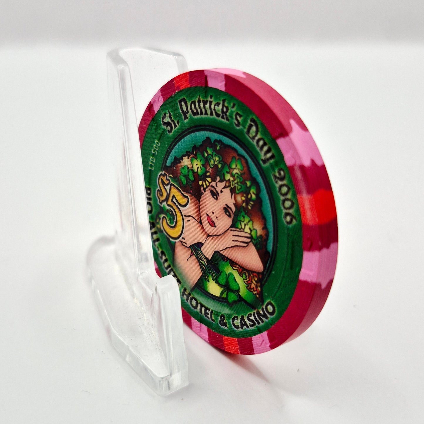Rio All-Suite Hotel Casino Las Vegas Nevada 2006 Saint Patrick's Day $5 Casino Chip E8967