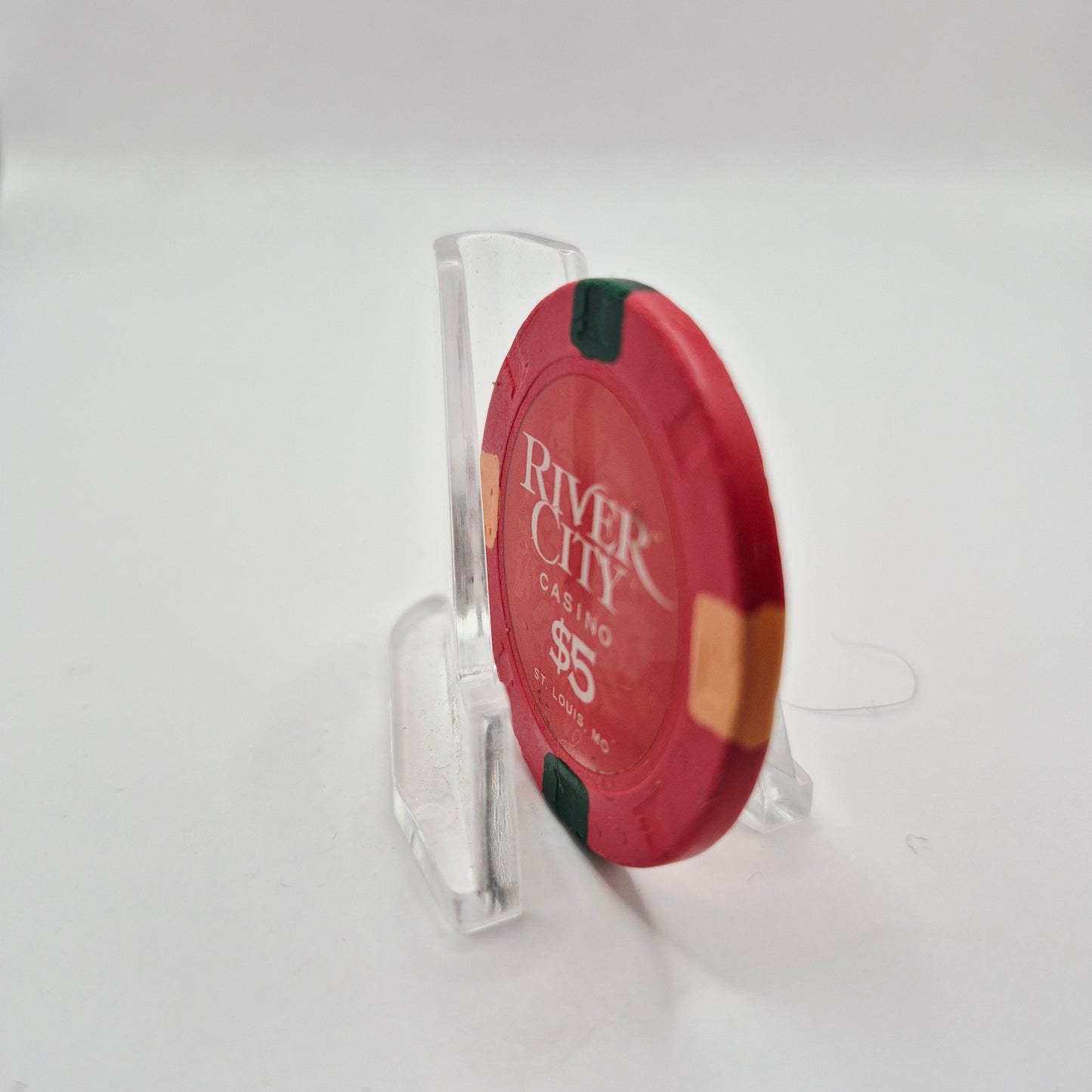 River City Hotel Casino St. Louis Missouri 2010 $5 Casino Chip *Circulated