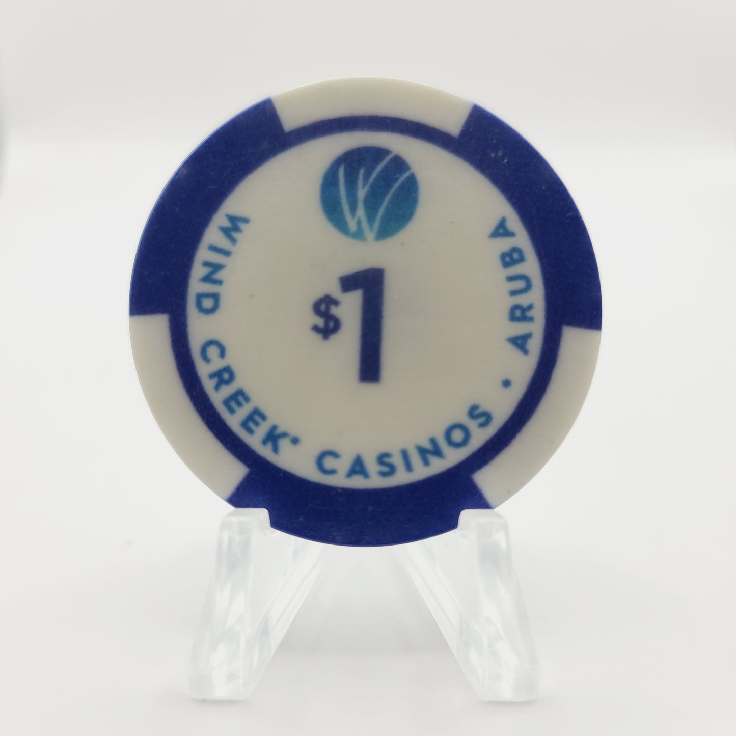 Wind Creek Crystal Casino Oranjestad Aruba $1 Casino Chip