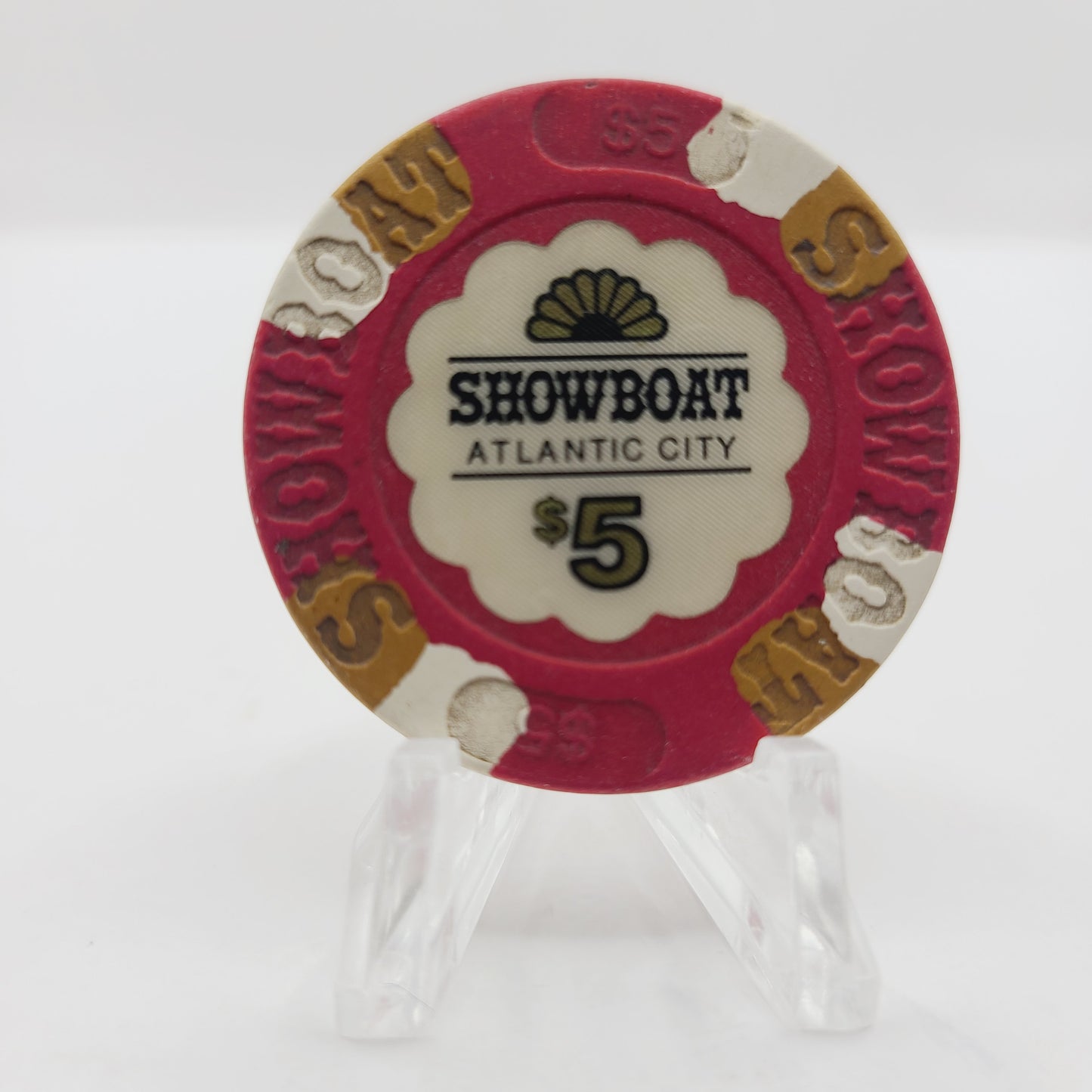 Showboat Hotel Casino Atlantic City New Jersey $5 Casino Chip