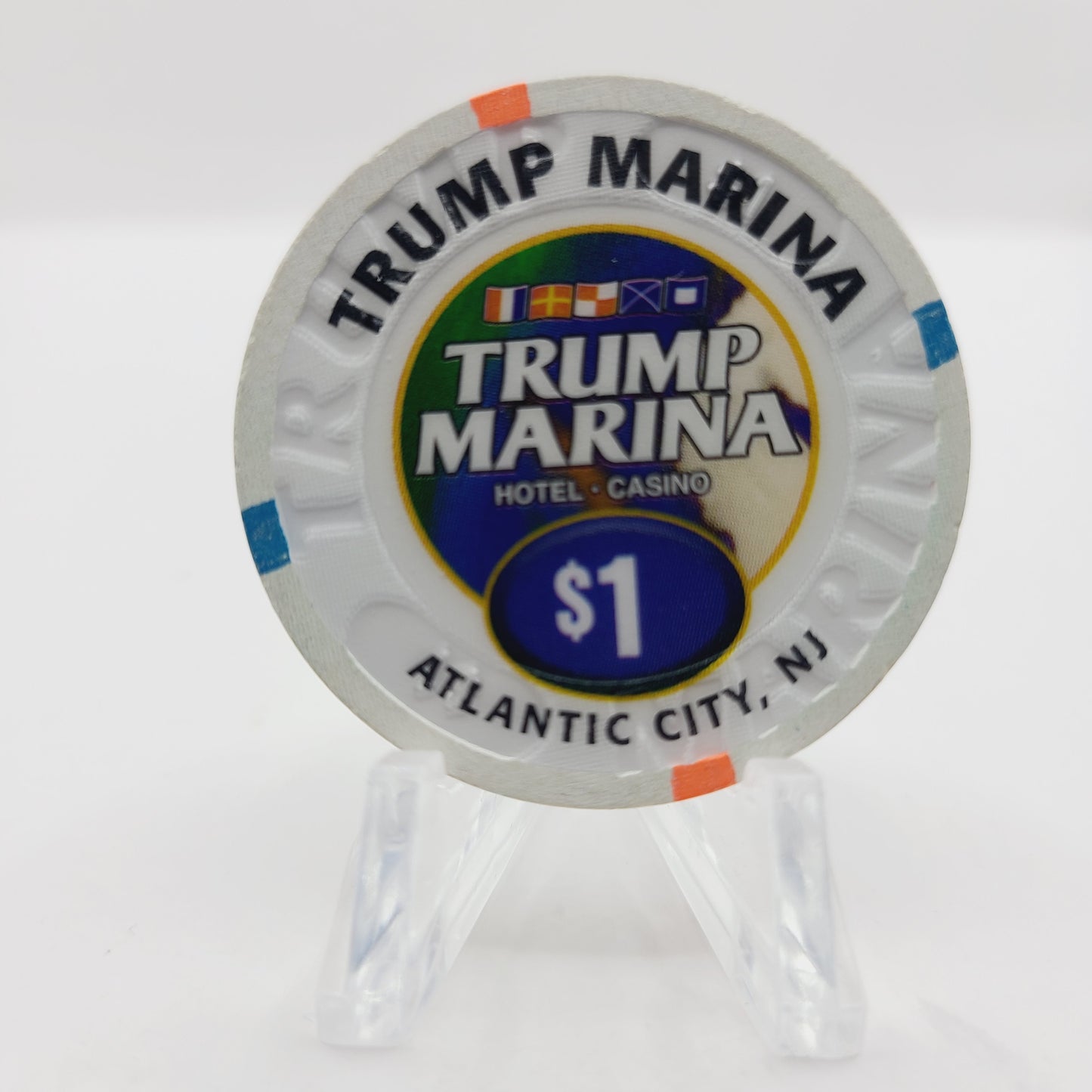 Trump Marina Hotel Casino Atlantic City New Jersey $1 Casino Chip