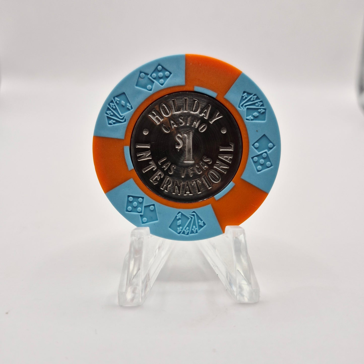 Holiday International Casino Las Vegas Nevada Coin Inlay $1 Casino Chip N1757