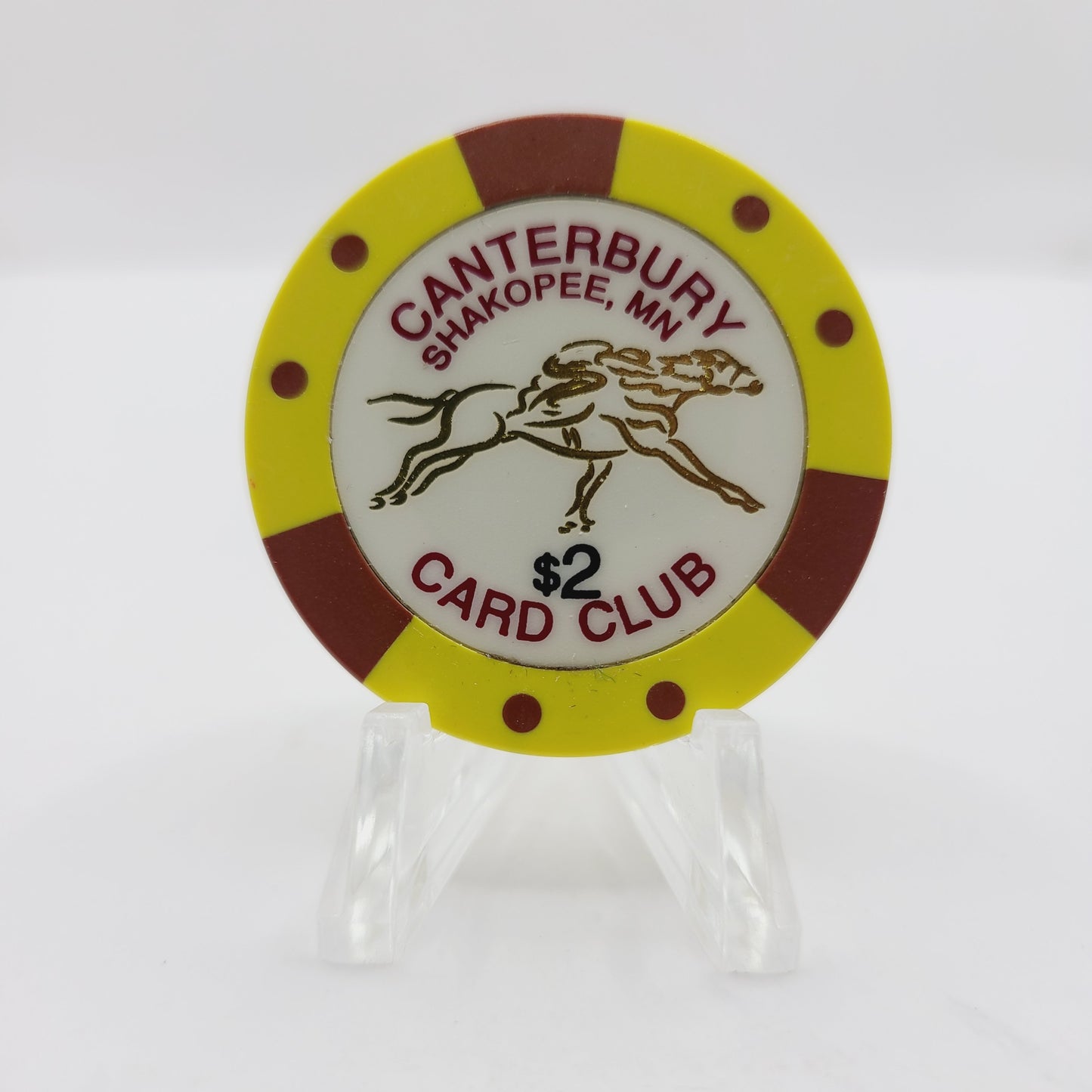 Canterbury Park Casino Shakopee Minnesota $2 Casino Chip