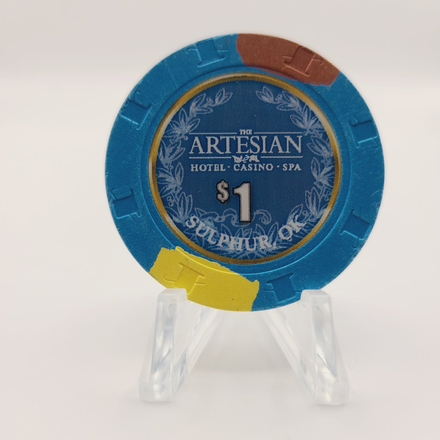 Artesian Hotel Casino Spa Sulphur Oklahoma $1 Casino Chip