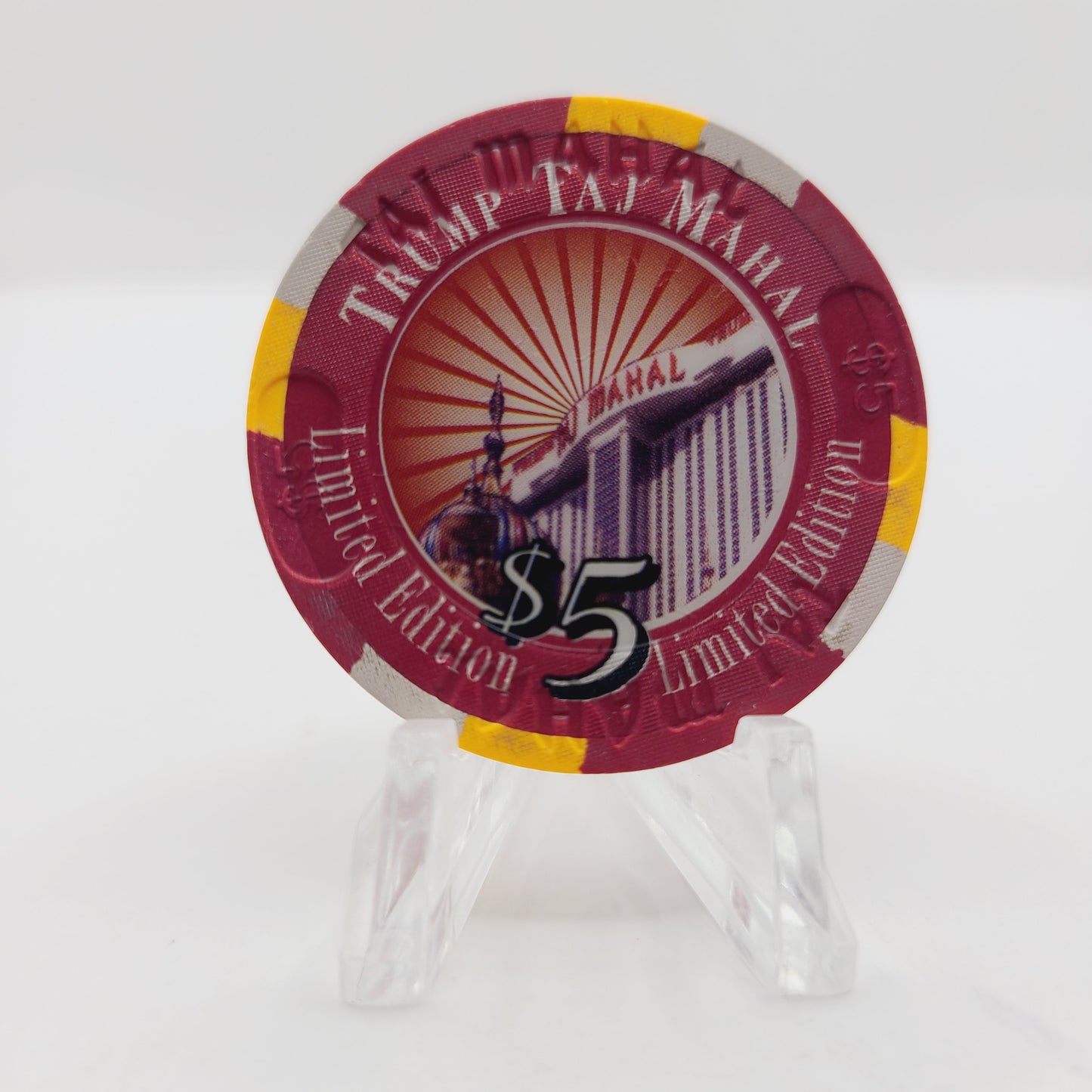 Trump Taj Mahal Atlantic City New Jersey "Donald J. Trump" $5 Casino Chip