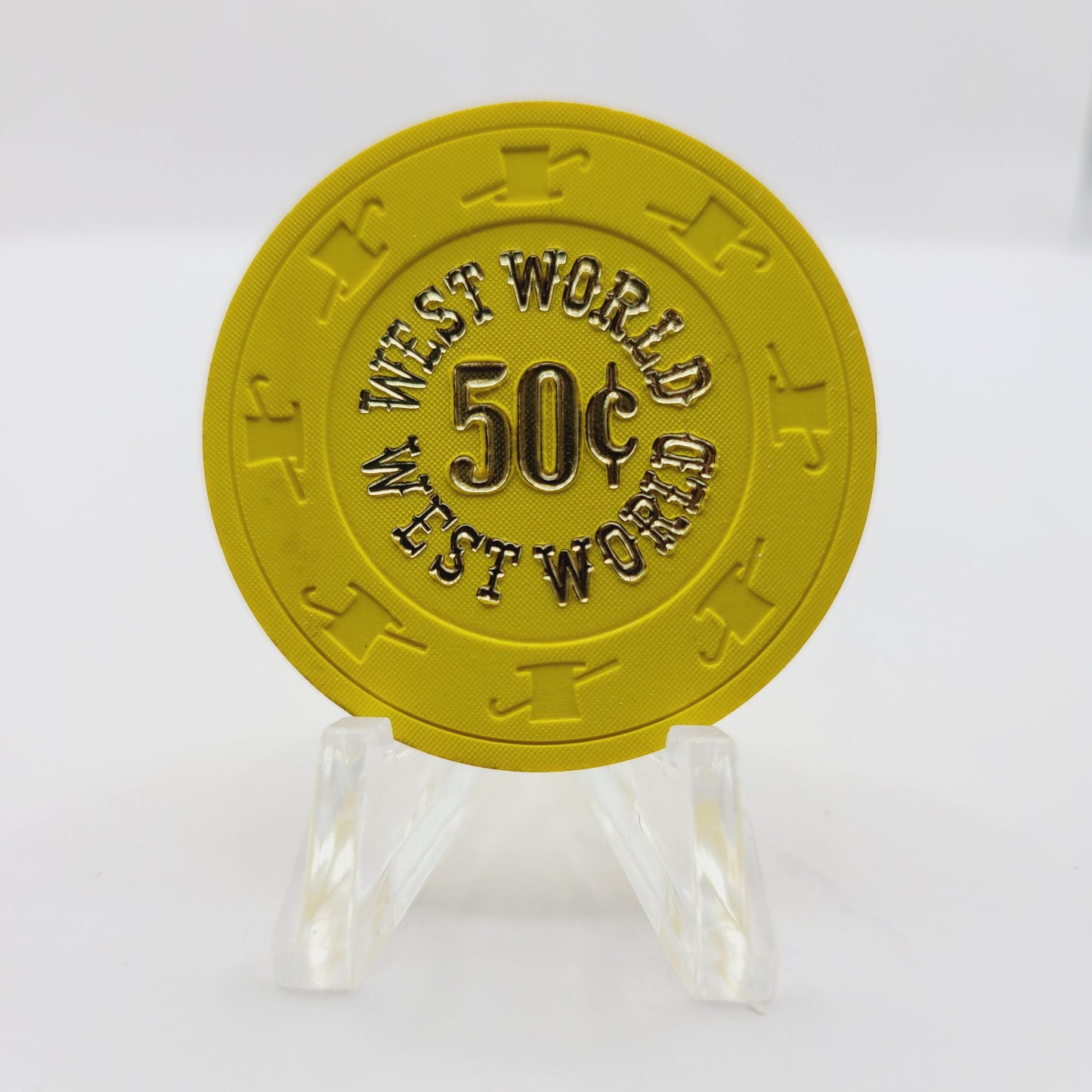 Westworld Amusement Park Casino Henderson Nevada 1979 $.50 Casino Chip N3044.S