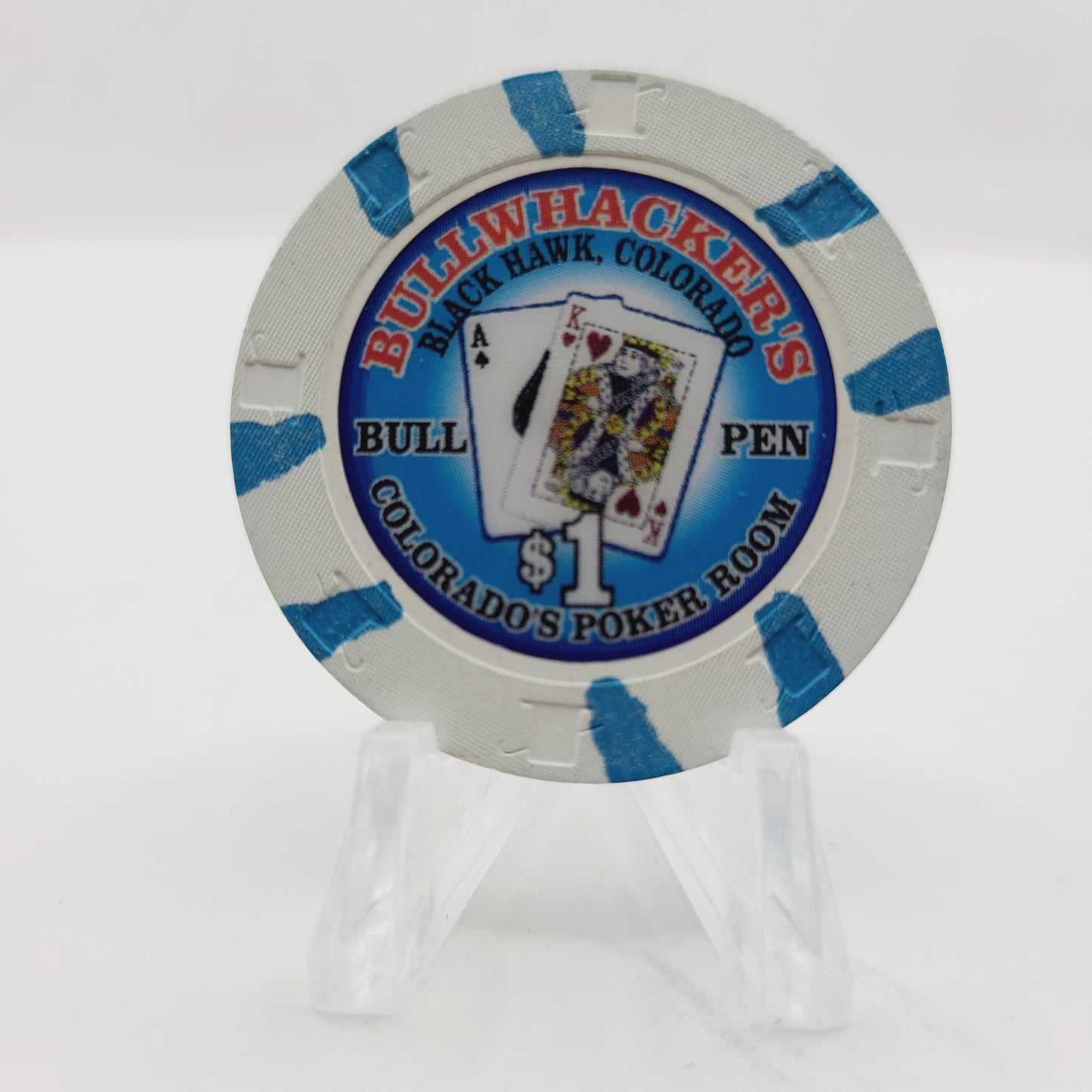 Bullwhacker's Bullpen Casino Black Hawk Colorado $1 Casino Chip