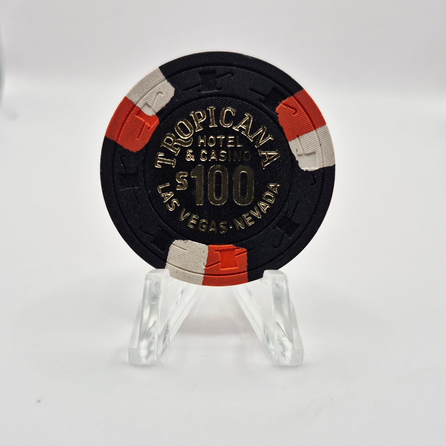 Tropicana Hotel Casino Las Vegas Nevada 1979 $100 Casino Chip V3572