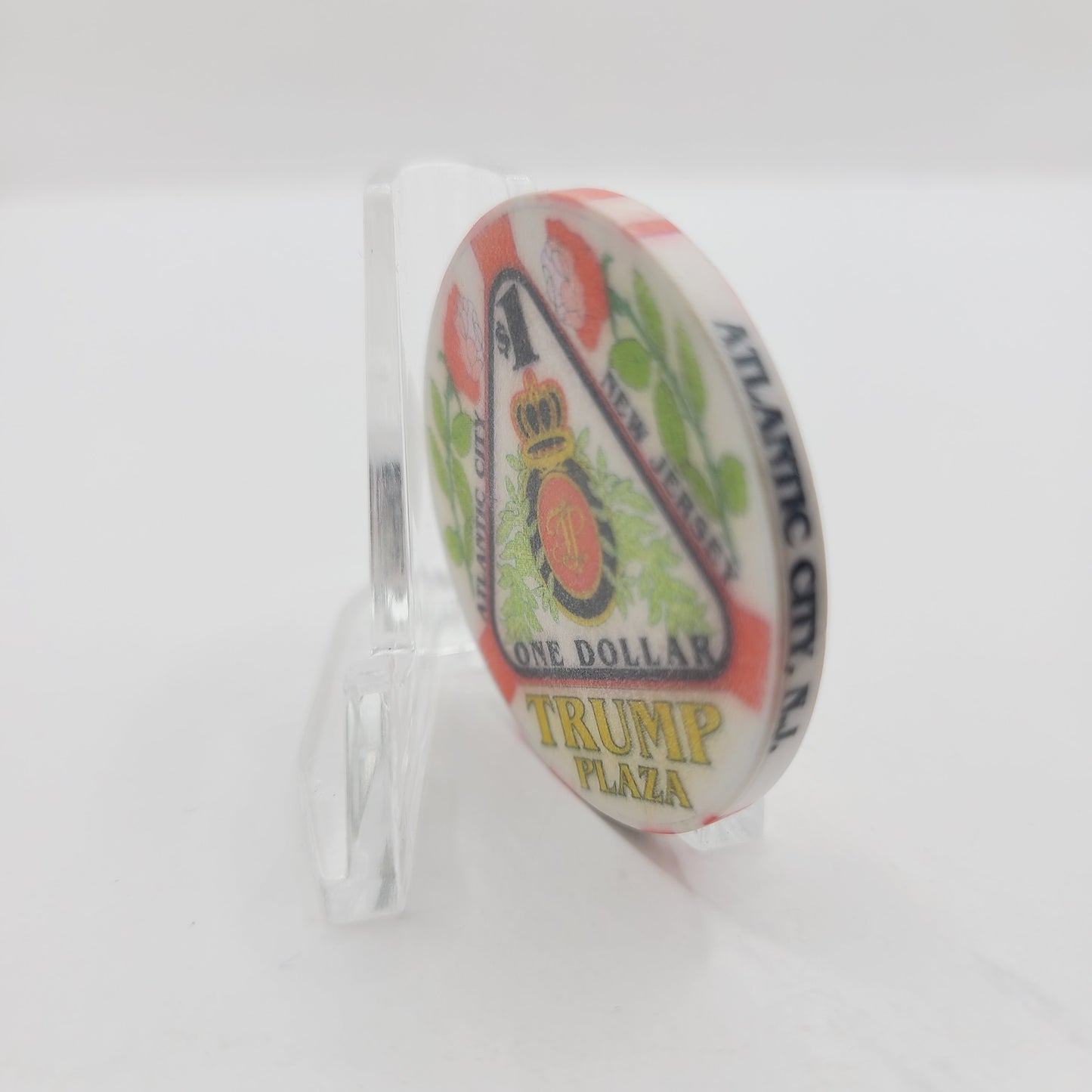 Plaza Hotel Casino Atlantic City New Jersey "Satin" $1 Casino Chip
