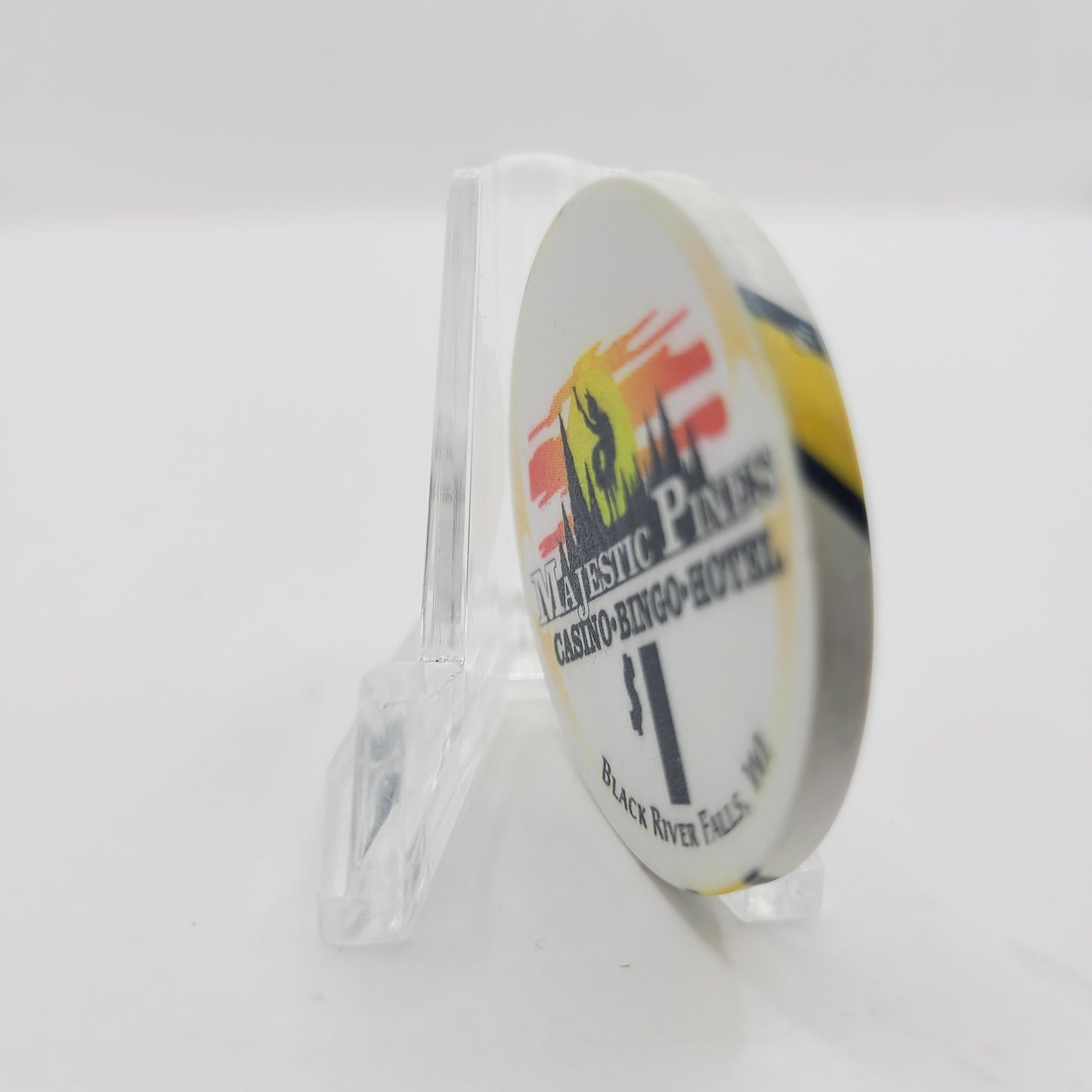 Majestic Pines Casino Black River Falls Wisconsin $1 Casino Chip