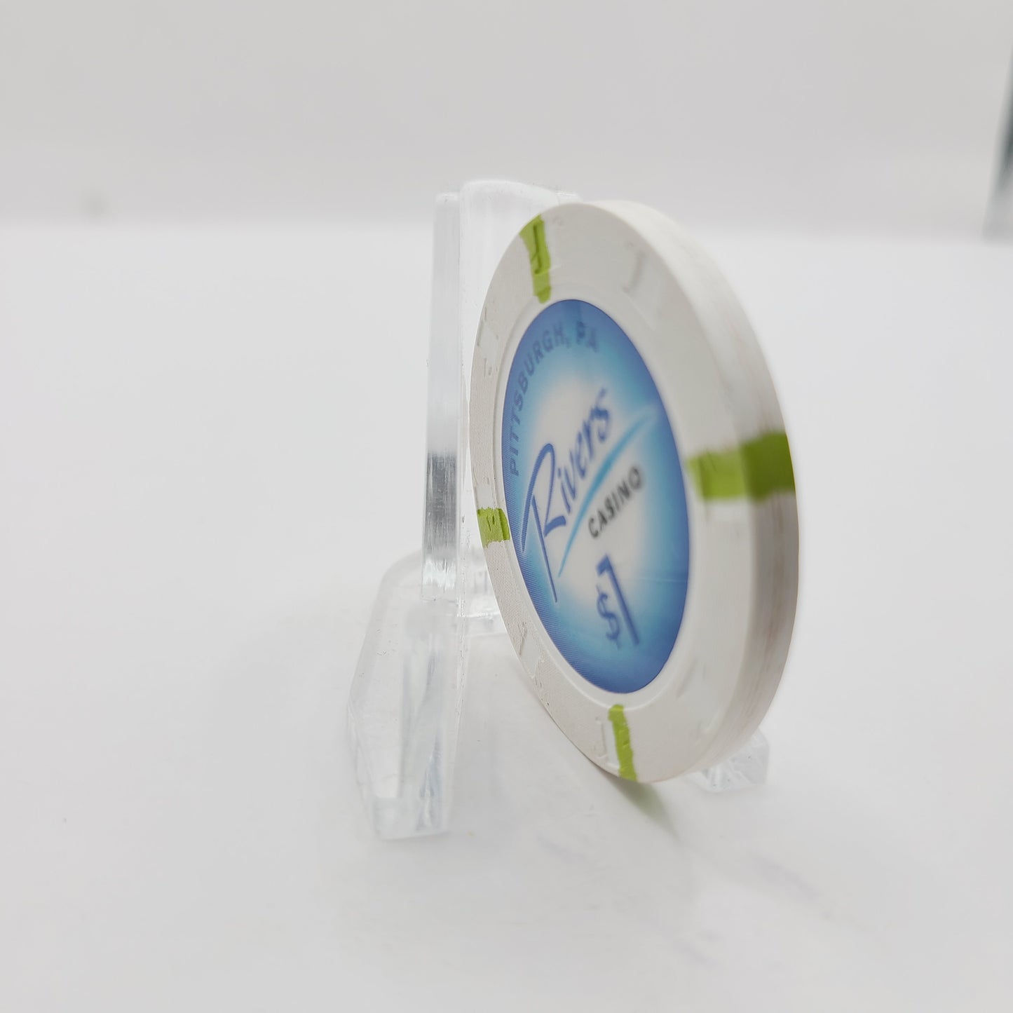 Rivers Hotel Casino Pittsburgh Pennsylvania 2010 $1 Casino Chip