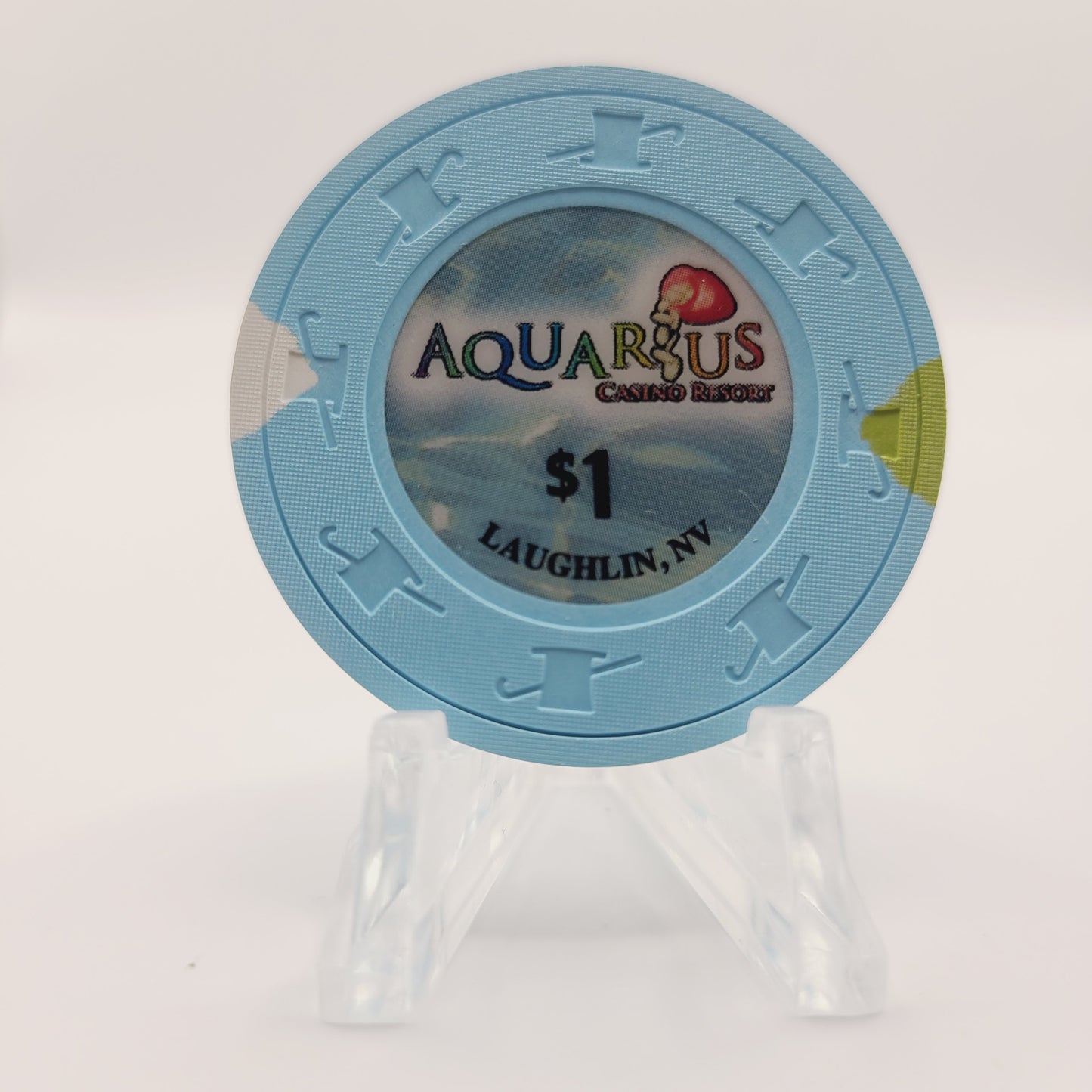 Aquarius Hotel Casino Laughlin Nevada 2011 $1 Casino Chip D0137