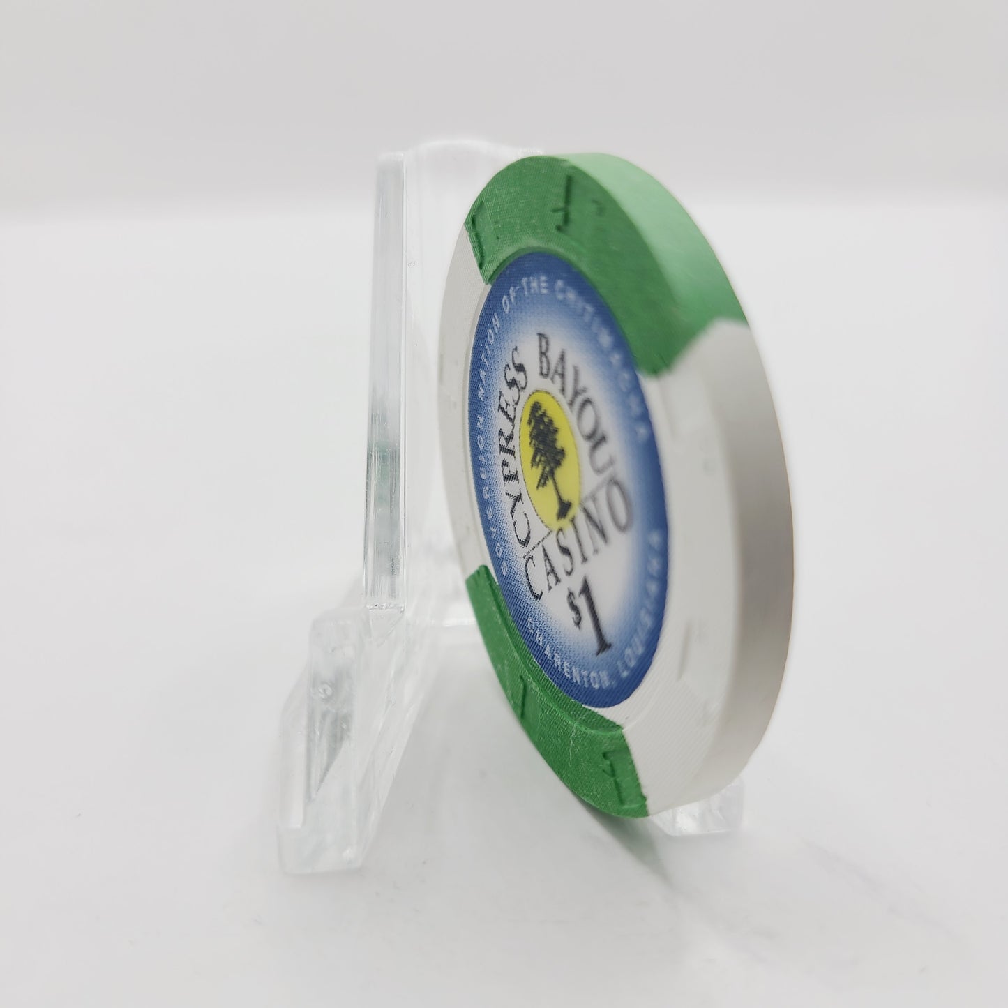 Cypress Bayou Casino Charenton Louisiana $1 Casino Chip