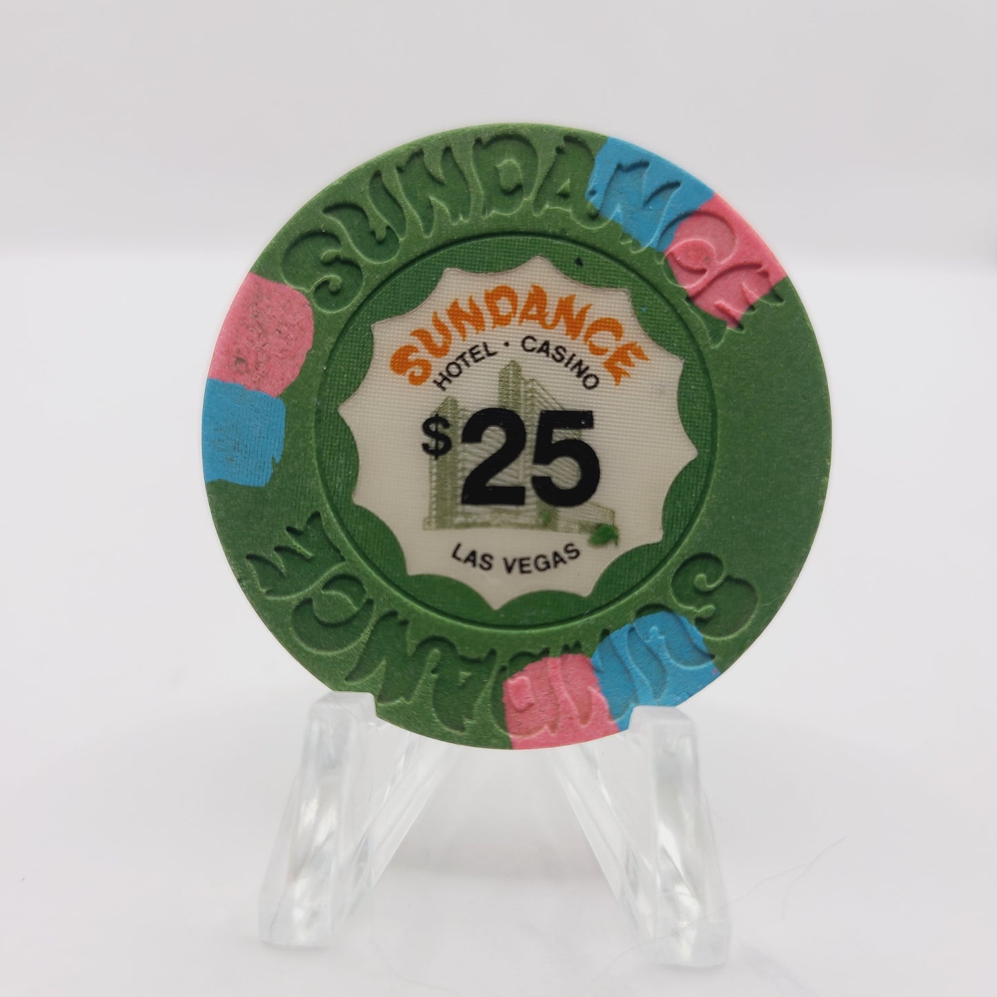 Sundance Hotel Casino Las Vegas Nevada 1980 $25 Casino Chip N2234