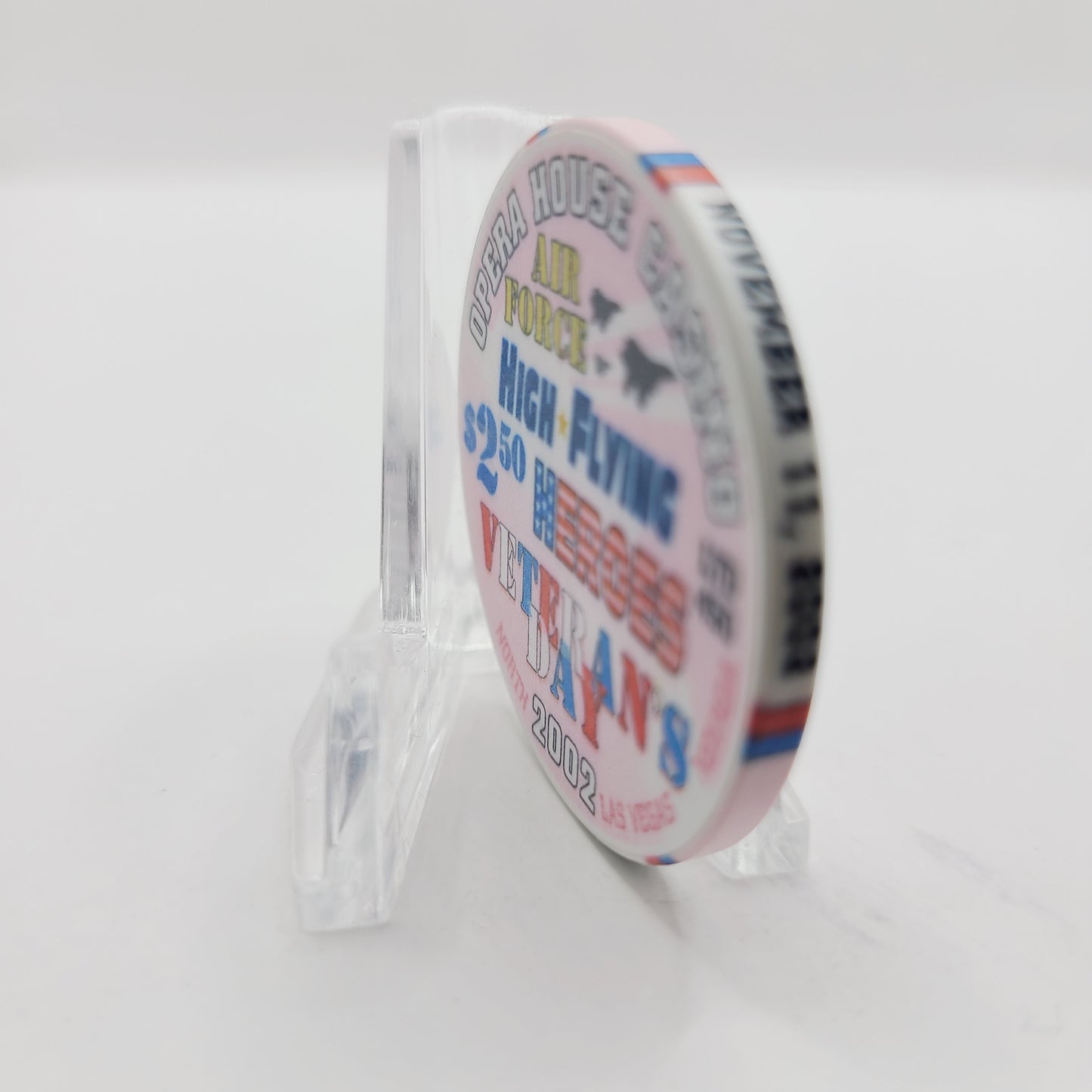 Opera House Casino Las Vegas Nevada 2002 Veterans Day $2.50 Casino Chip E1740 LMT 450