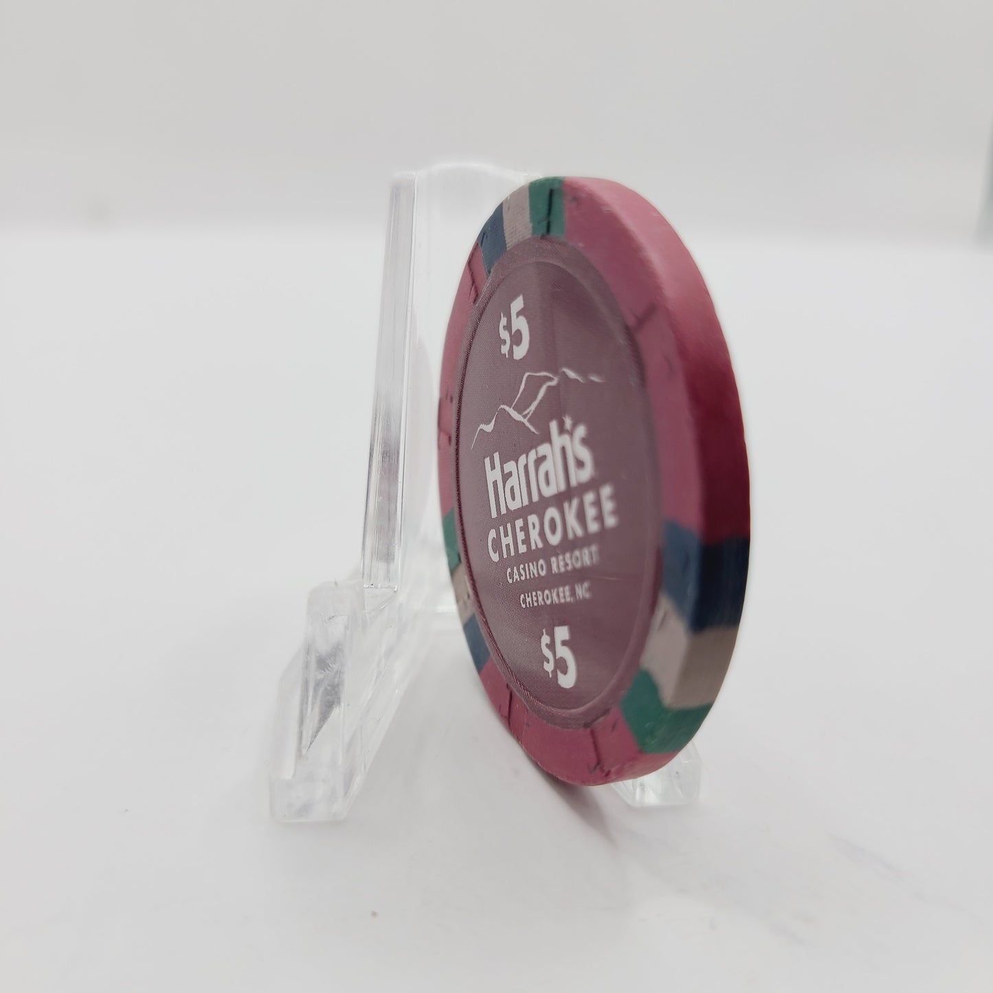 Harrah's Cherokee Hotel Casino Cherokee North Carolina 2012 $5 Casino Chip