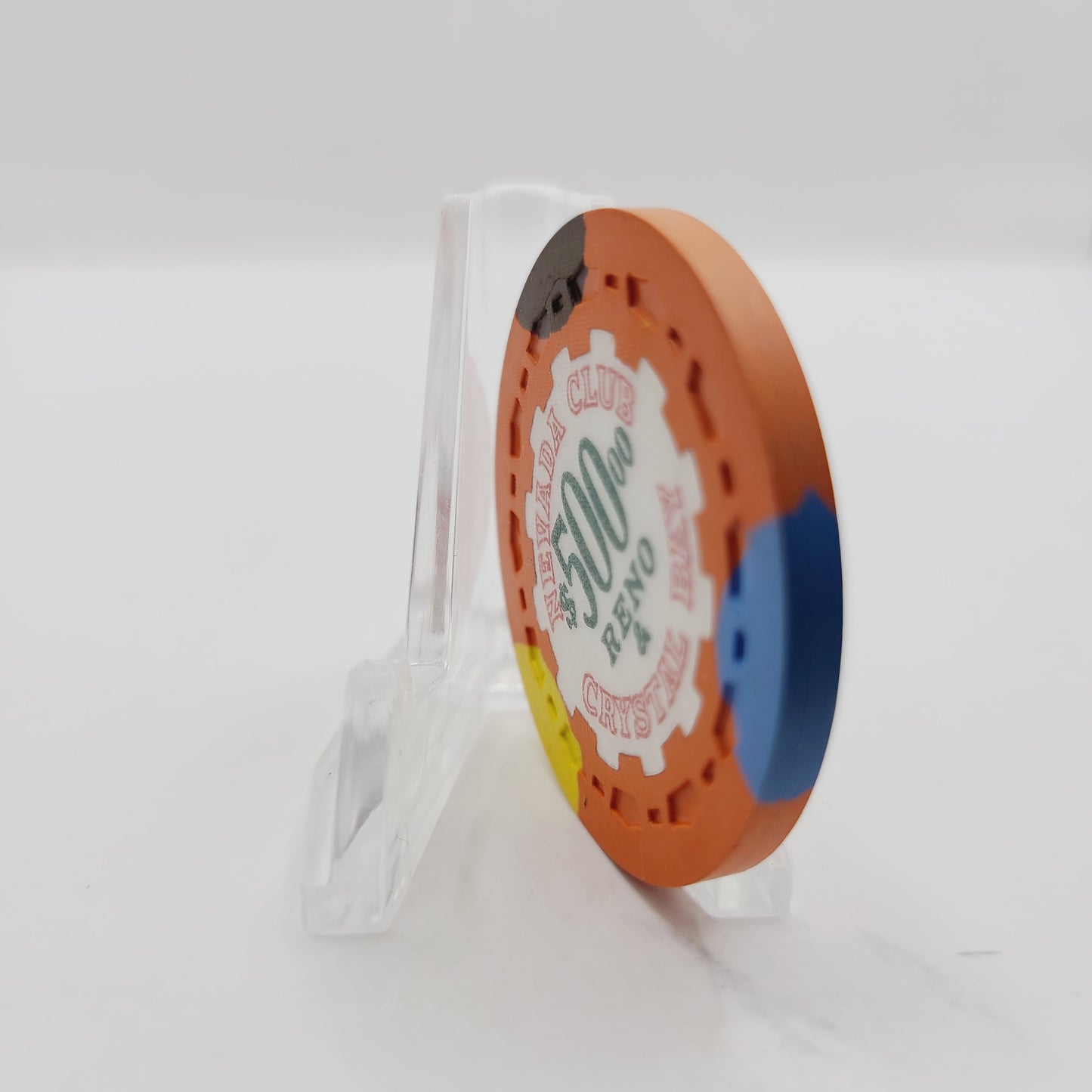 Nevada Club Casino Reno Crystal Bay Nevada 1958 $500 Casino Chip N5268