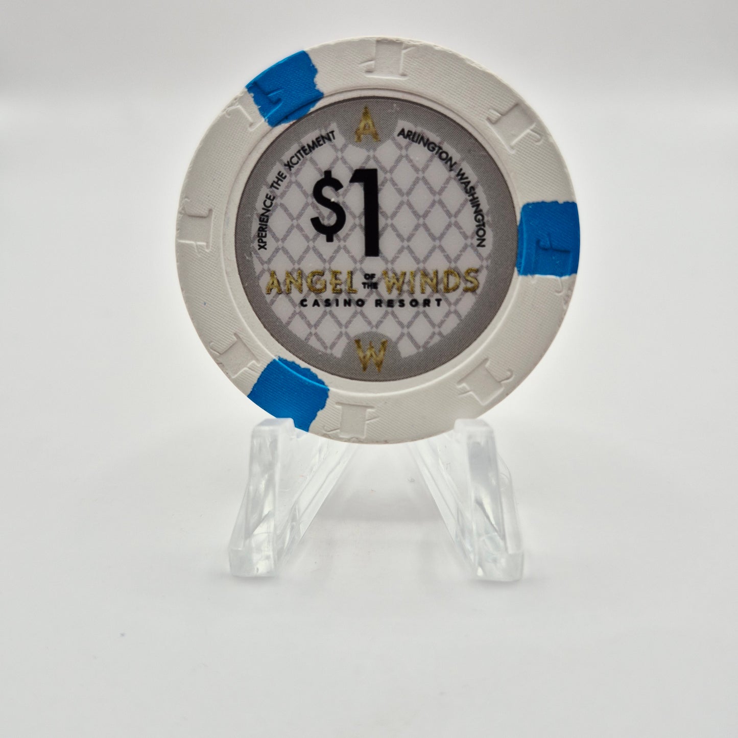Angel of the Winds Casino Arlington Washington 2018 $1 Casino Chip