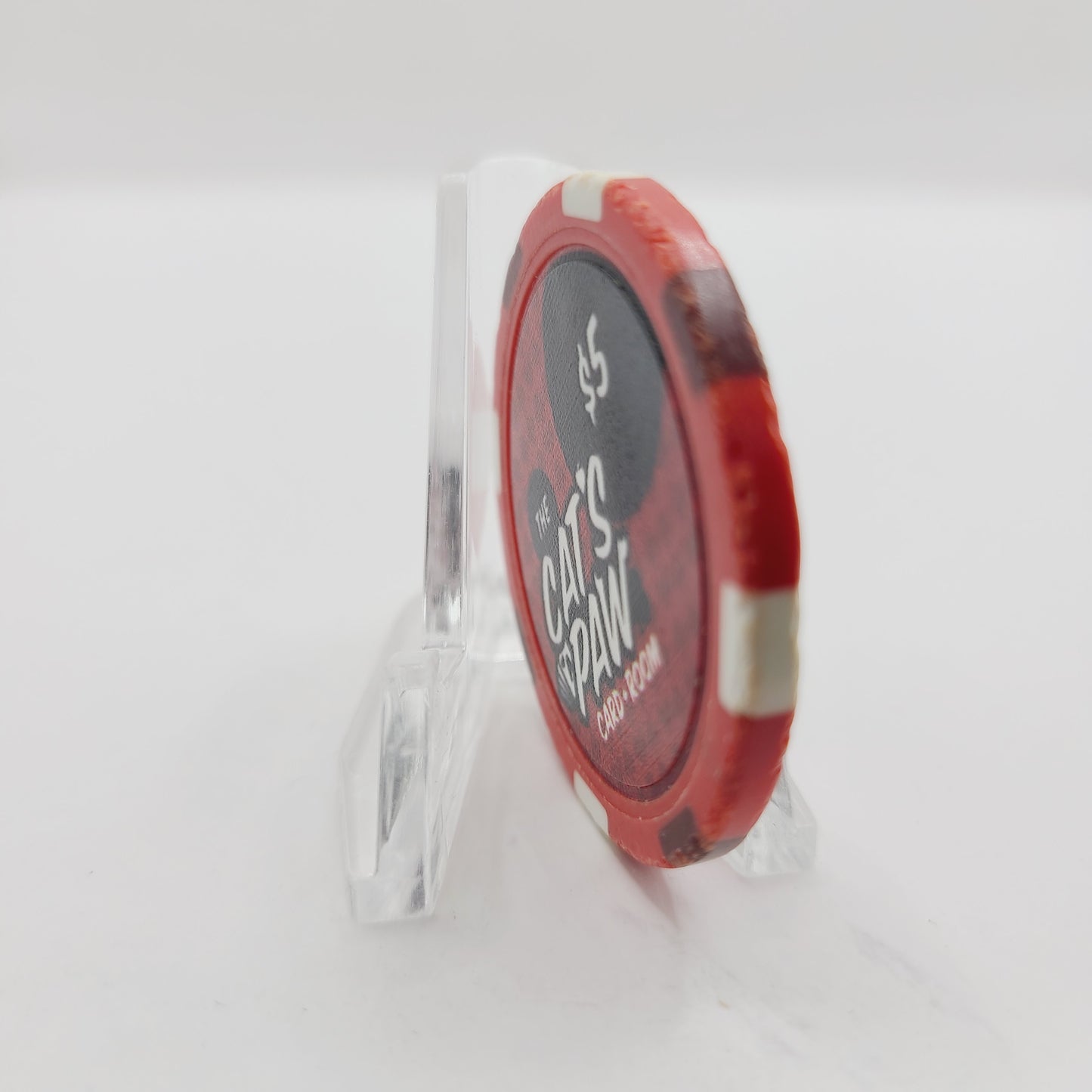 Cat's Paw Card Room Bozeman Montana $5 Casino Chip