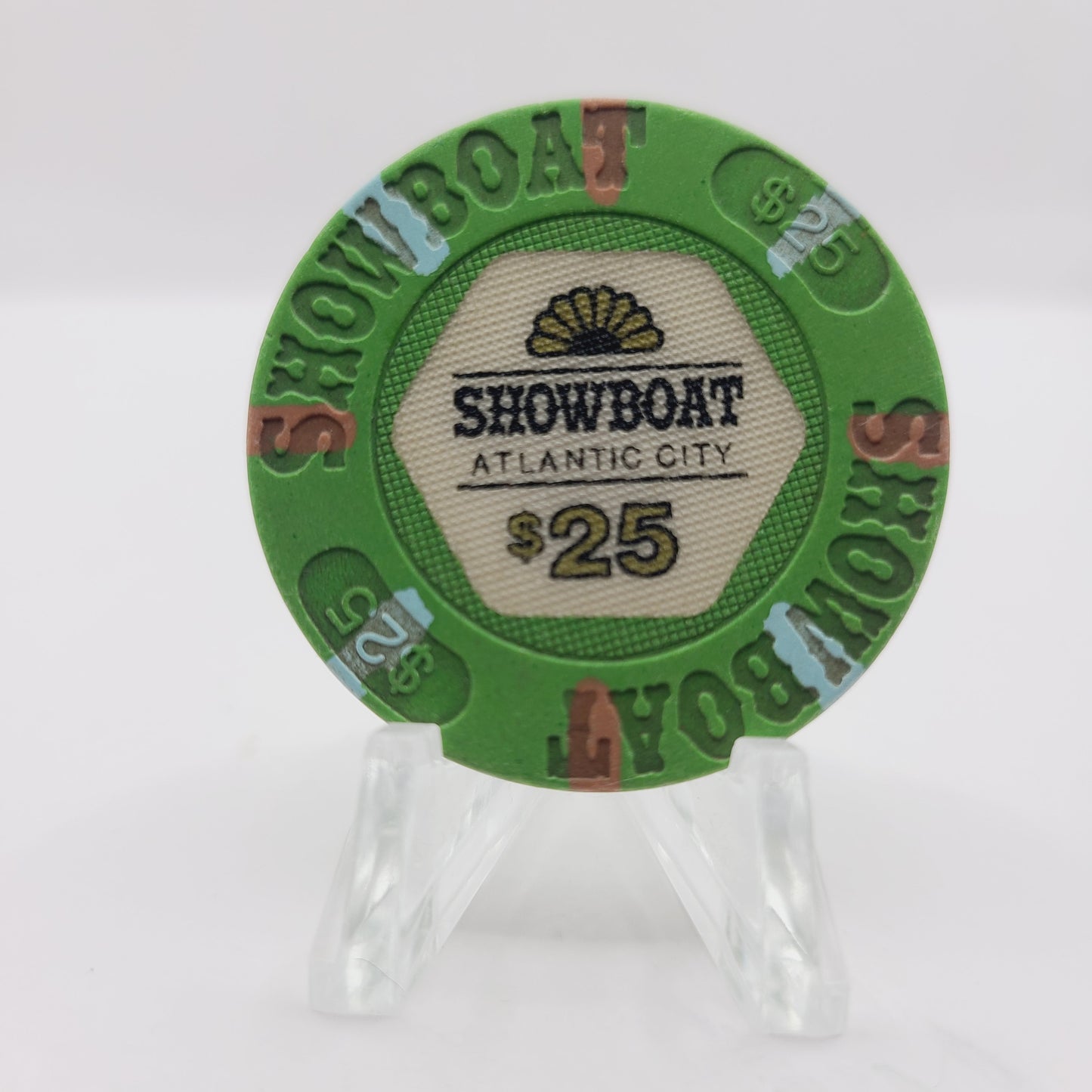 Showboat Hotel Casino Atlantic City New Jersey $25 Casino Chip