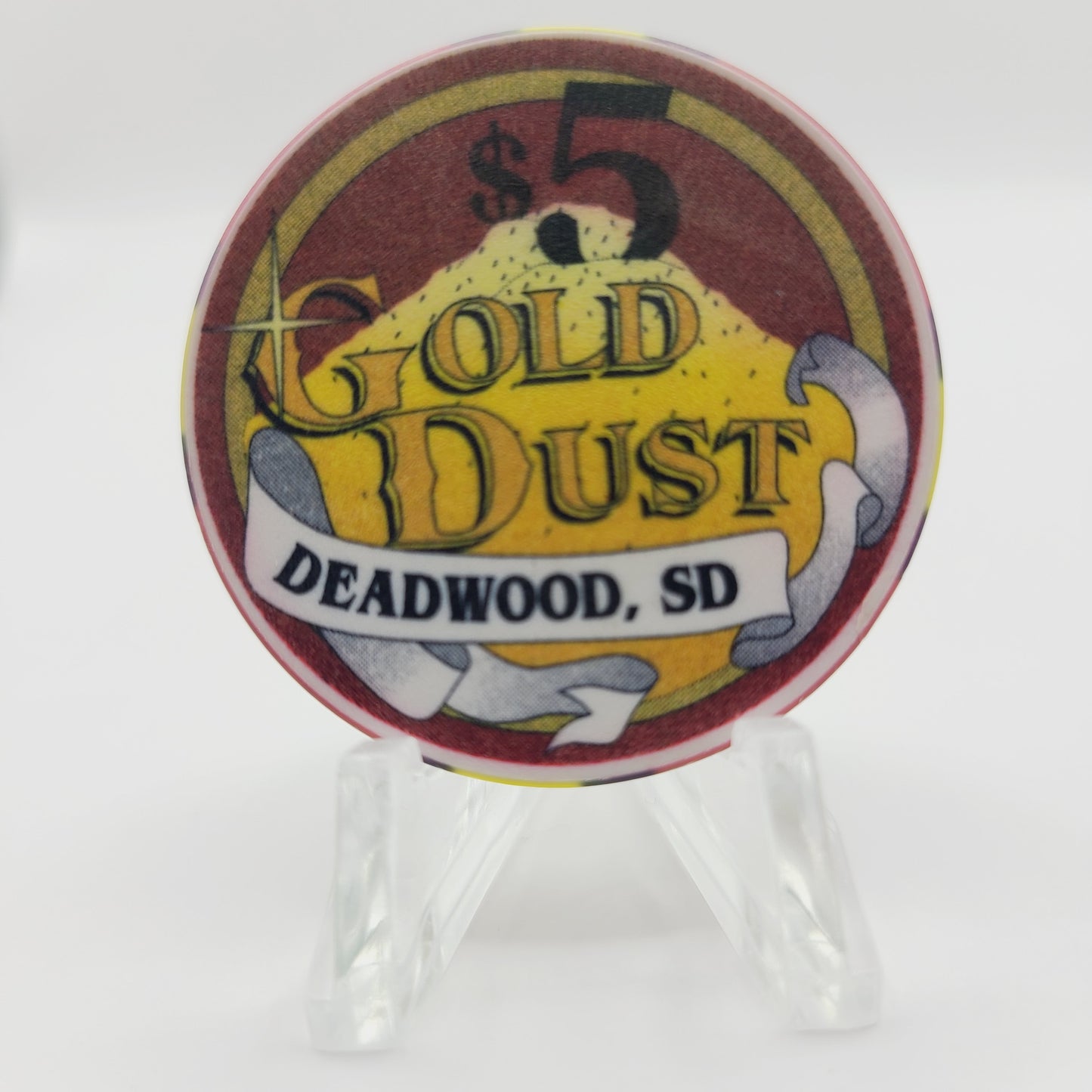 Gold Dust Casino and Hotel Deadwood South Dakota 1999 "Sturgis 2000 58th Anniversary" $5 Casino Chip