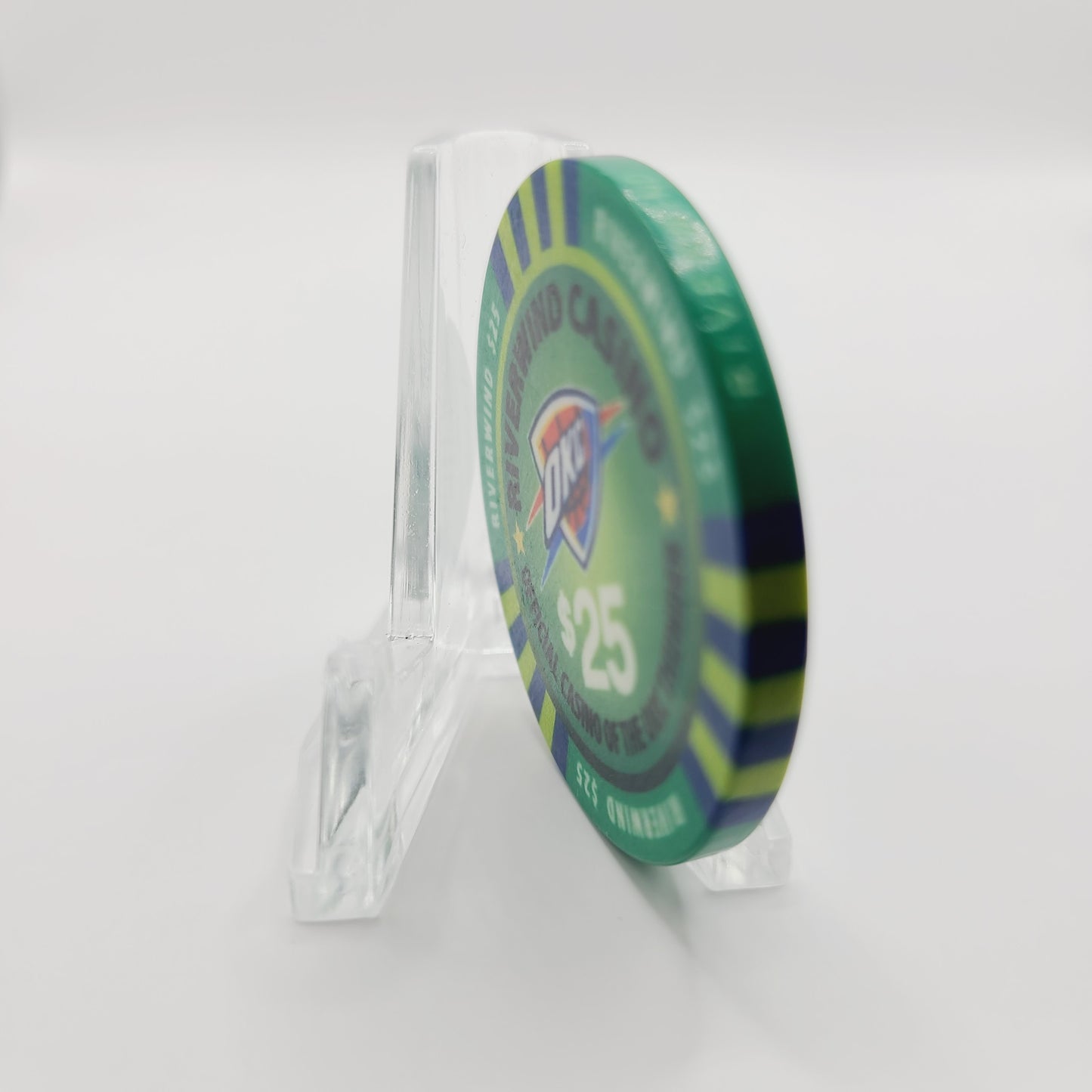 Riverwind Casino Norman Oklahoma "OKC THUNDER" $25 Casino Chip