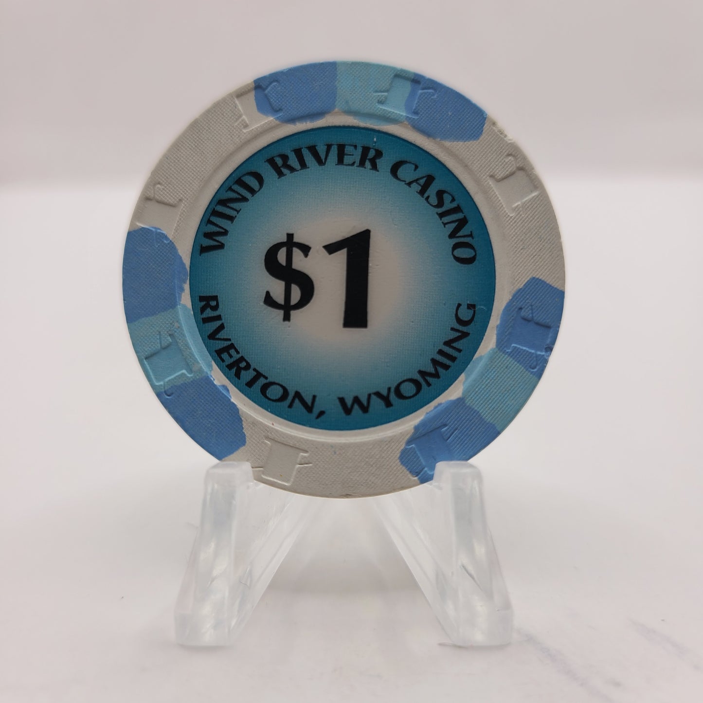 Wind River Hotel Casino Riverton Wyoming $1 Casino Chip CG055540