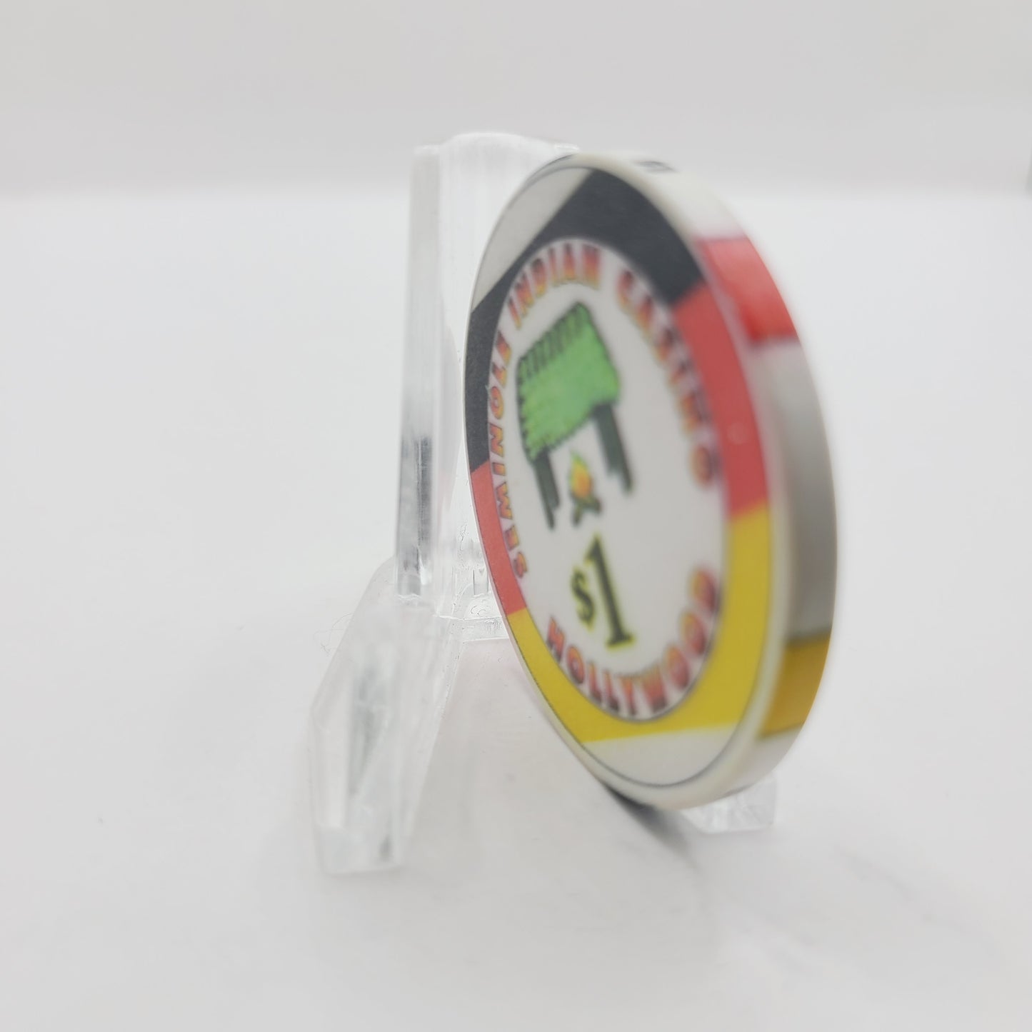 Seminole Indian Bingo Hollywood Florida $1 Casino Chip