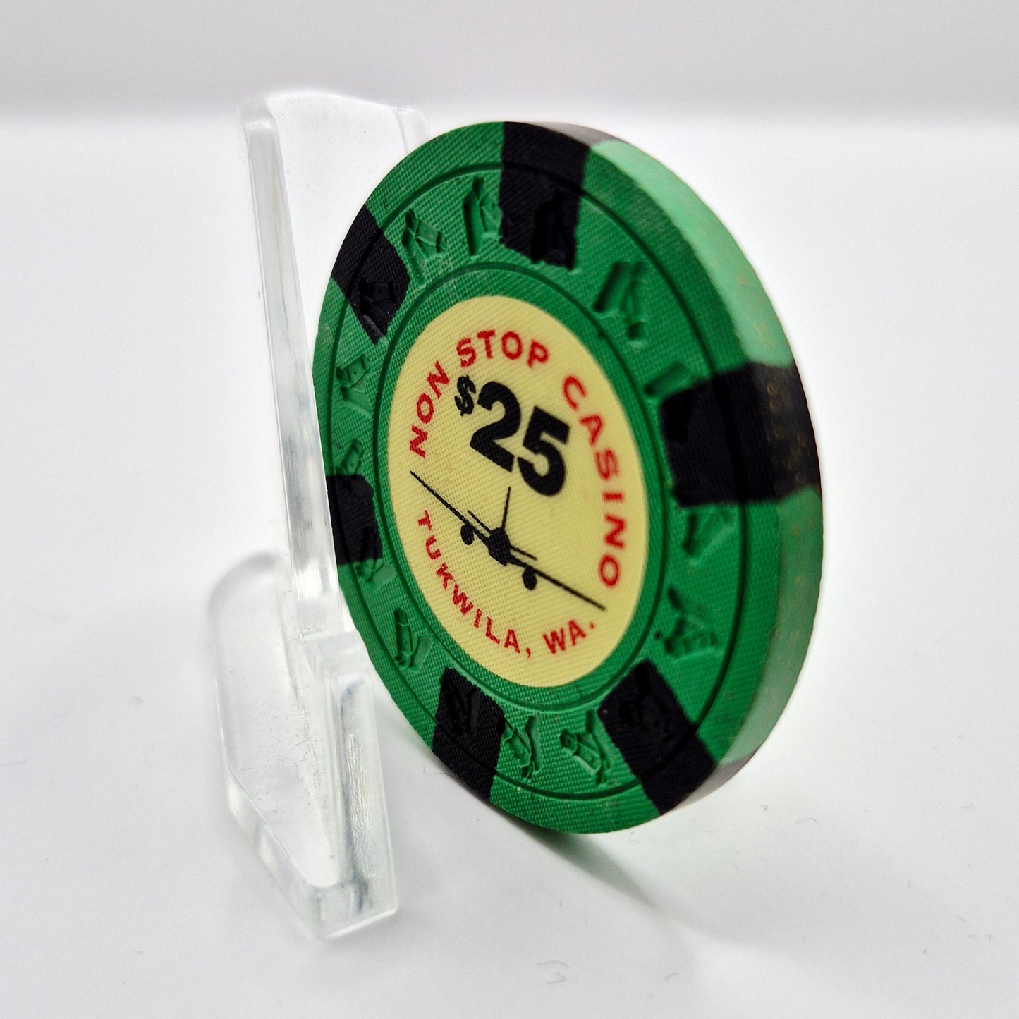 Non Stop Casino Card Room Tukwila Washington $25 Casino Chip