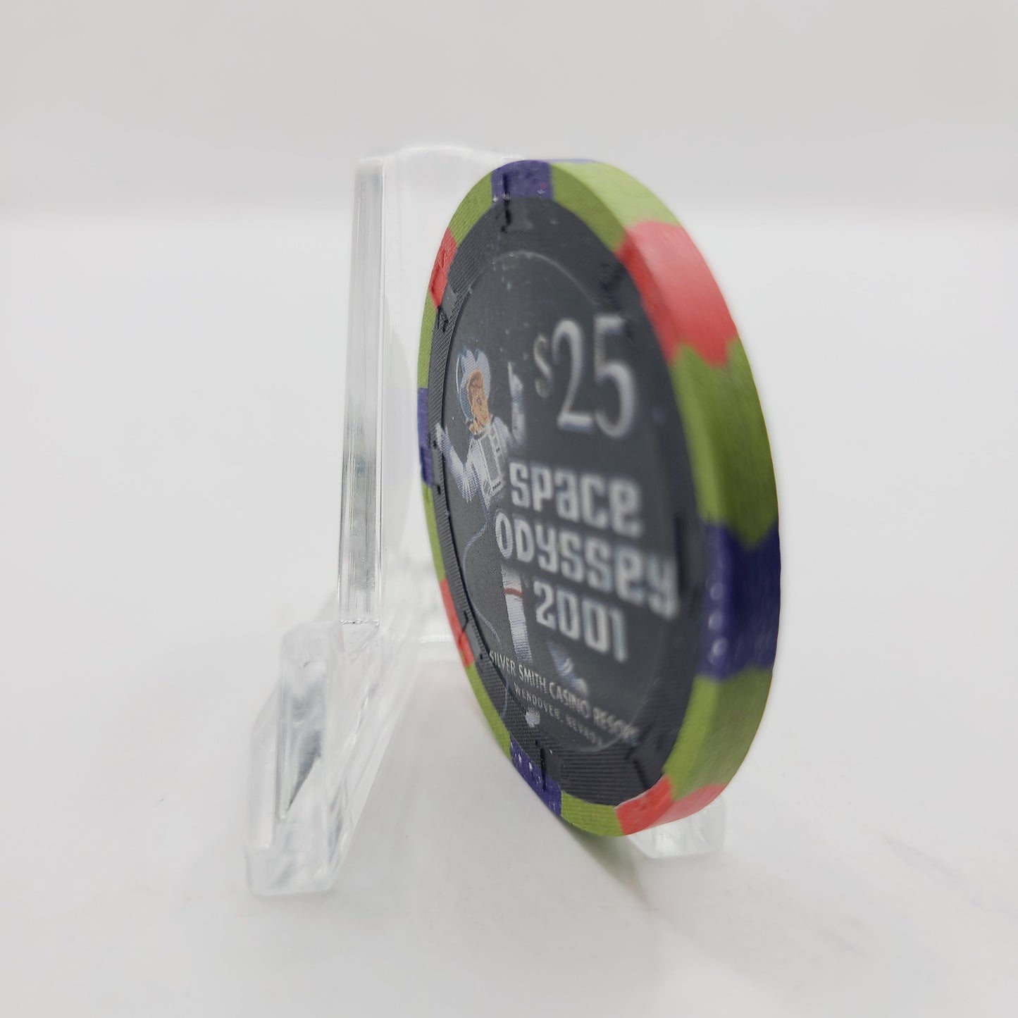 The Silver Smith Casino Resort Wendover Nevada "Space Odyssey 2001" $25 Casino Chip V7033 LTD35