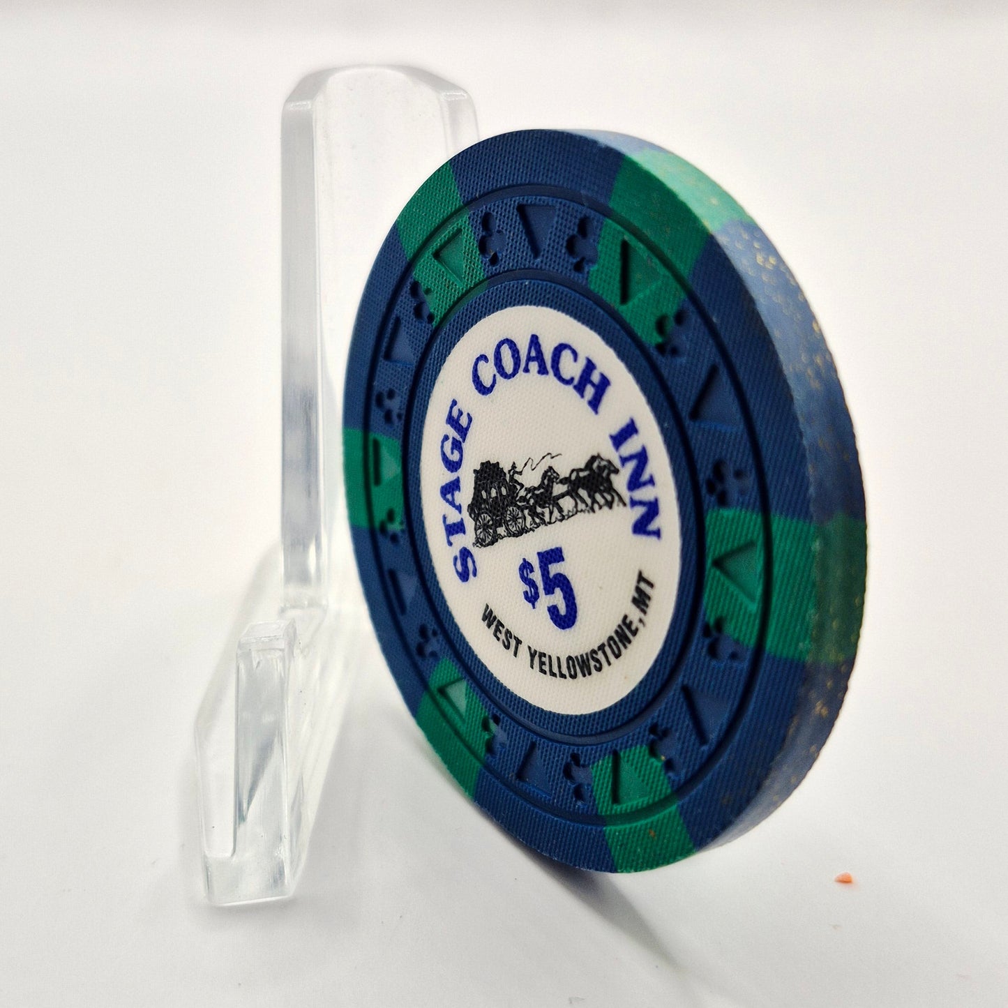 Stagecoach Inn Card Room West Yellowstone Montana $5 Casino Chip *Uncirculated
