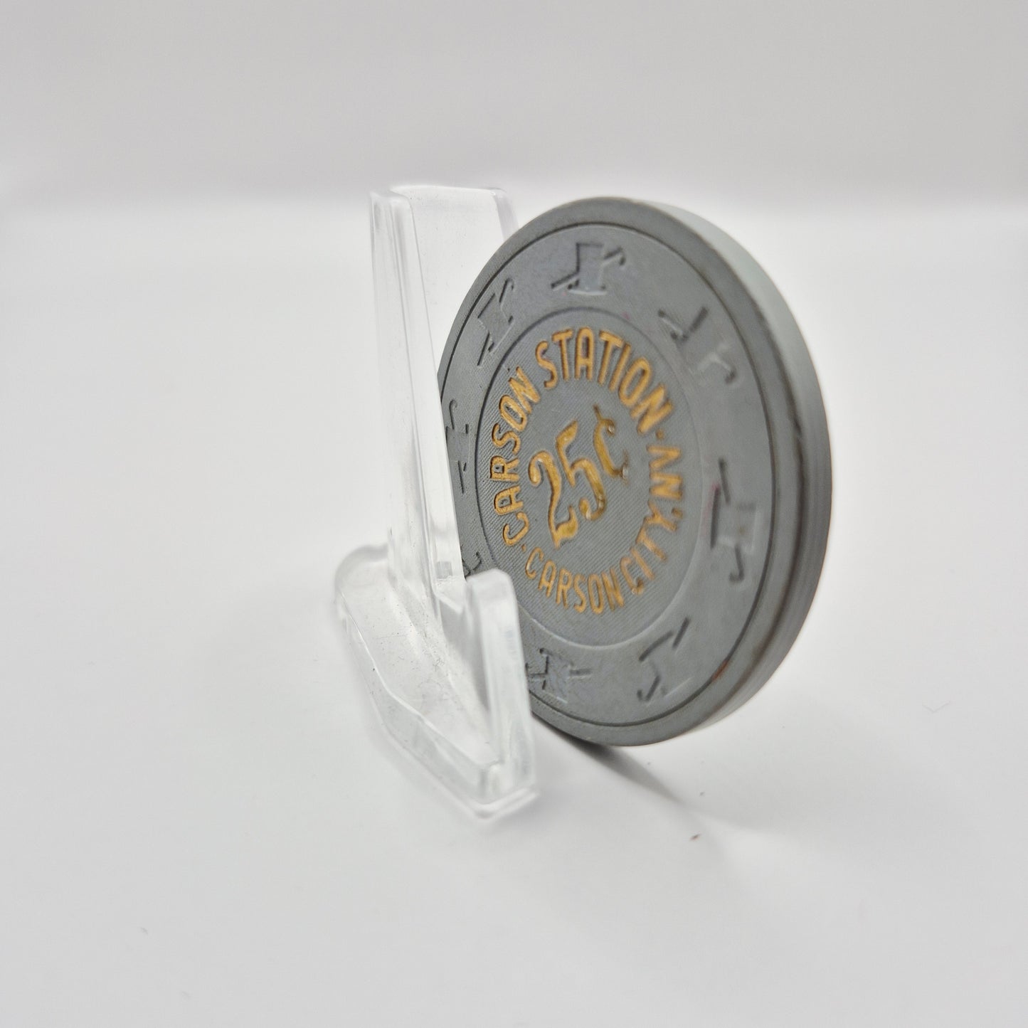 Carson Station Carson City Nevada 1989 $0.25 Casino Chip N5004