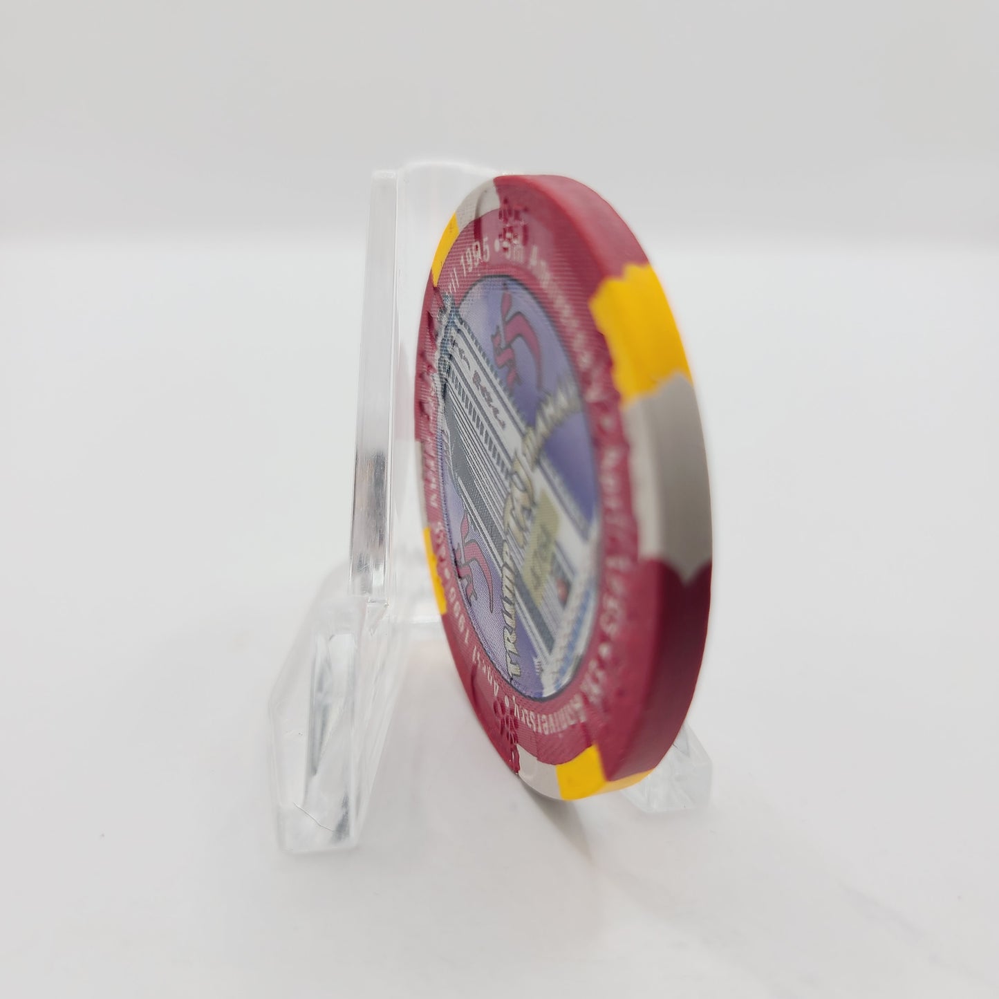 Trump Taj Mahal Hotel Casino Atlantic City New Jersey 1995 "5th Anniversary" $5 Casino Chip