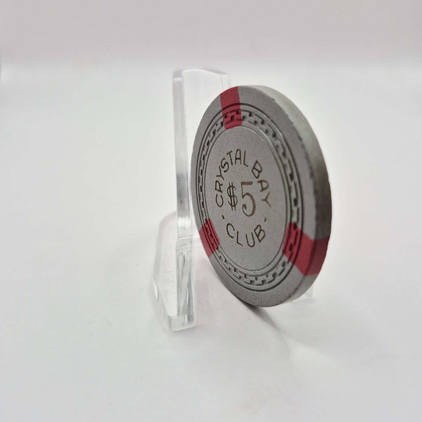 Crystal Bay Club Crystal Bay Nevada 1950's $5 Casino Chip N7848