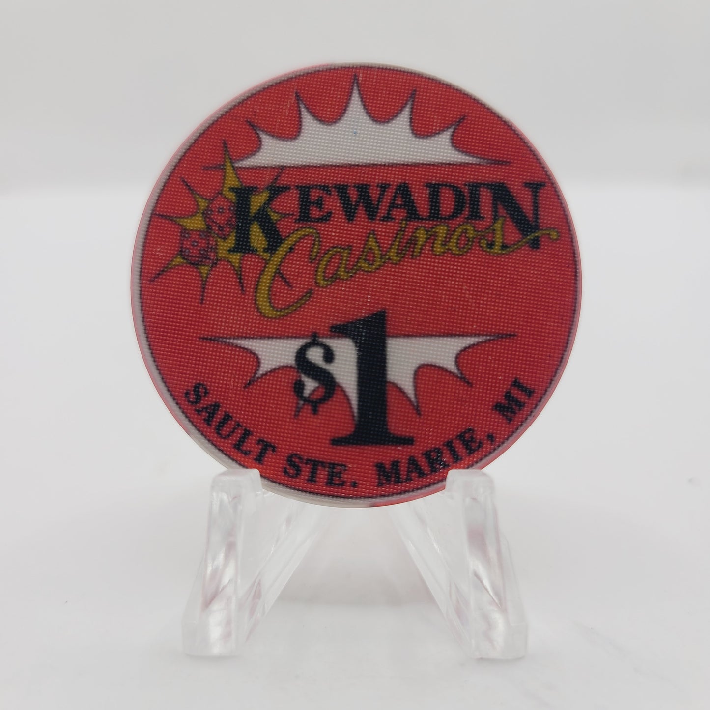 Kewadin Hotel Casino Sault Ste.Marie Michigan $1 Casino Chip