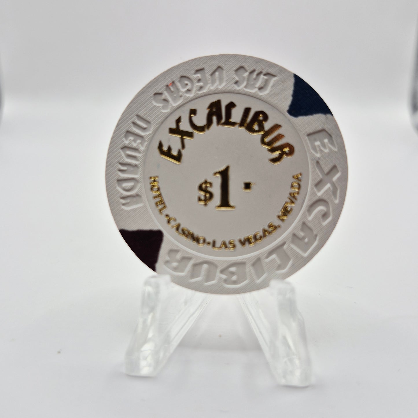 Excalibur Hotel Casino Las Vegas Nevada 2025 "NEW HOT STAMP" $1 Casino Chip