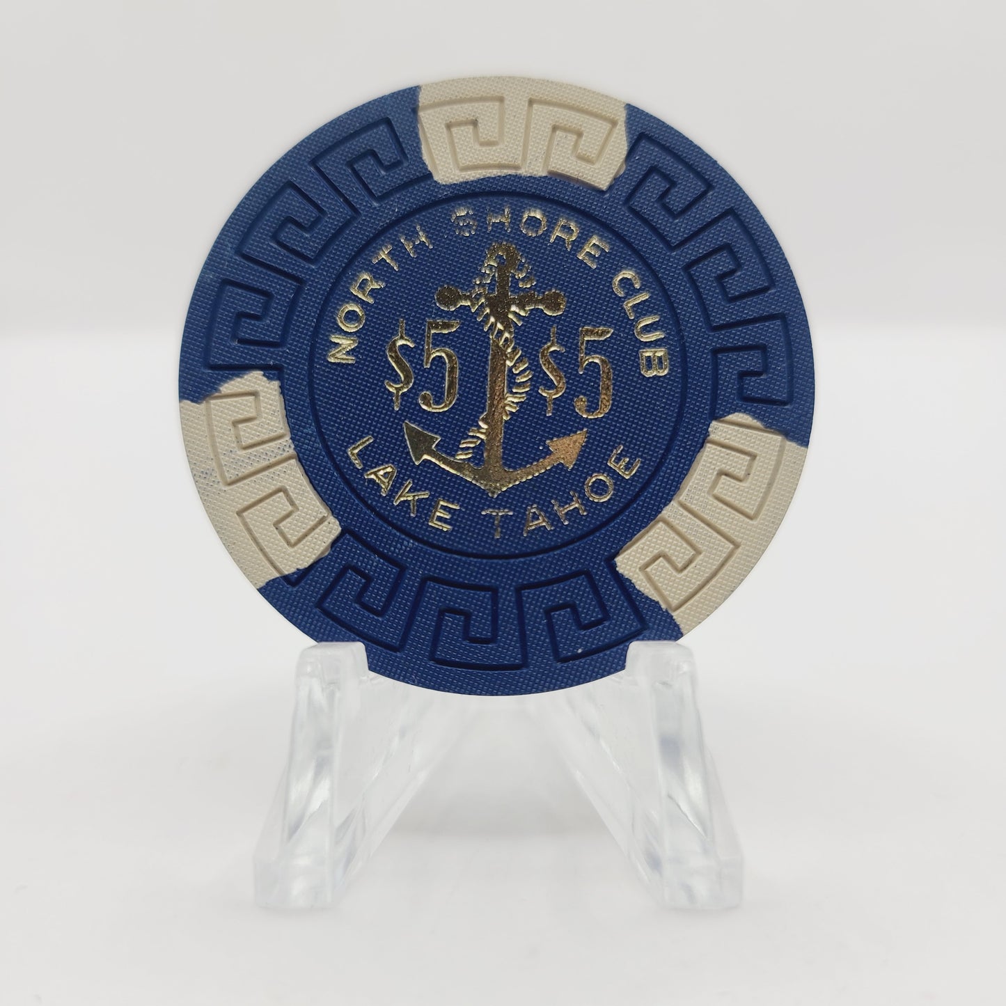 North Shore Club Crystal Bay Nevada 1968 "UNCIRCULATED" $5 Casino Chip N7738