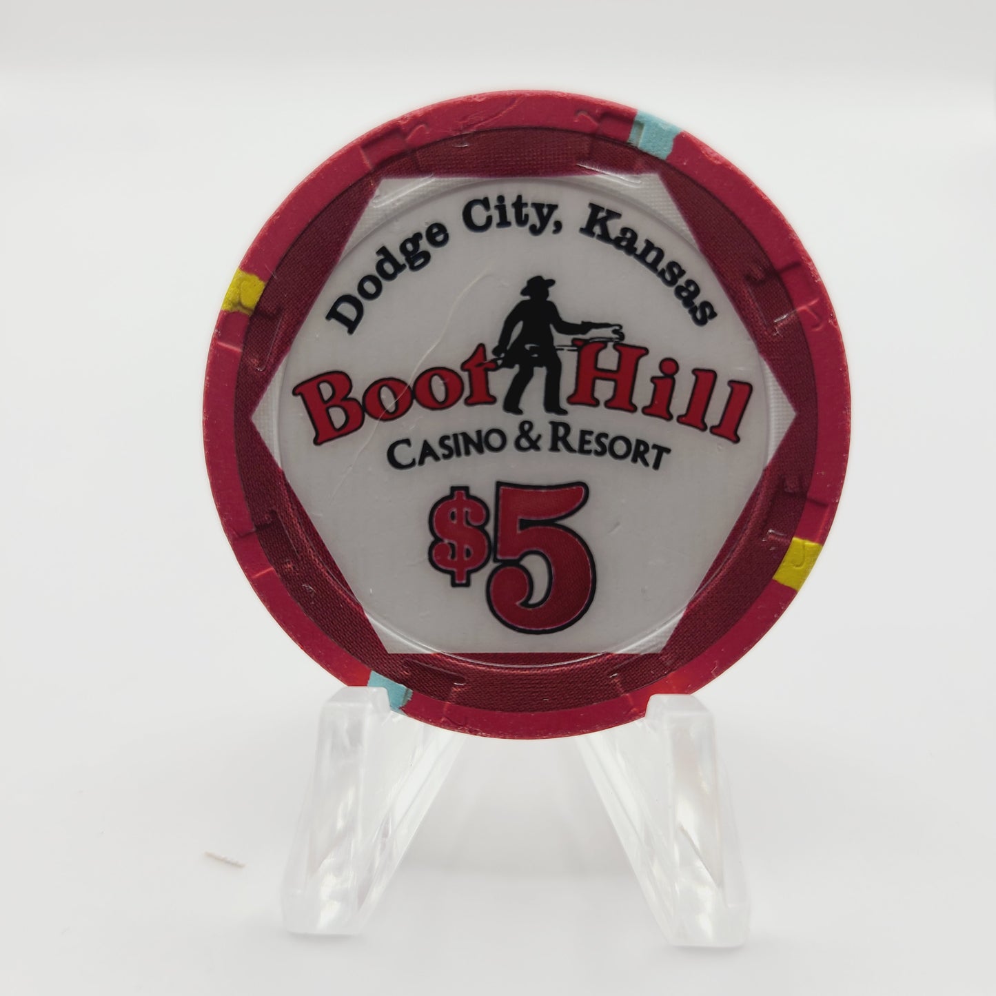 Deadwood Mountain Grand Hotel Casino Deadwood South Dakota 2015 " Gunsmoke 60th Anniversary" $5 Casino Chip