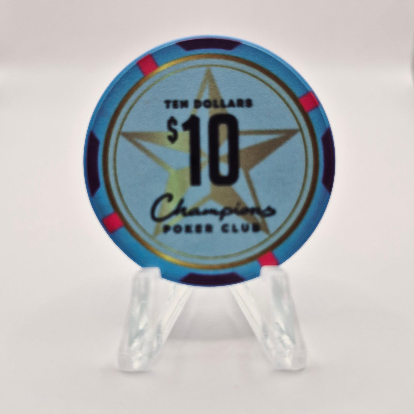Champions Poker Club Houston Texas $10 Casino Chip