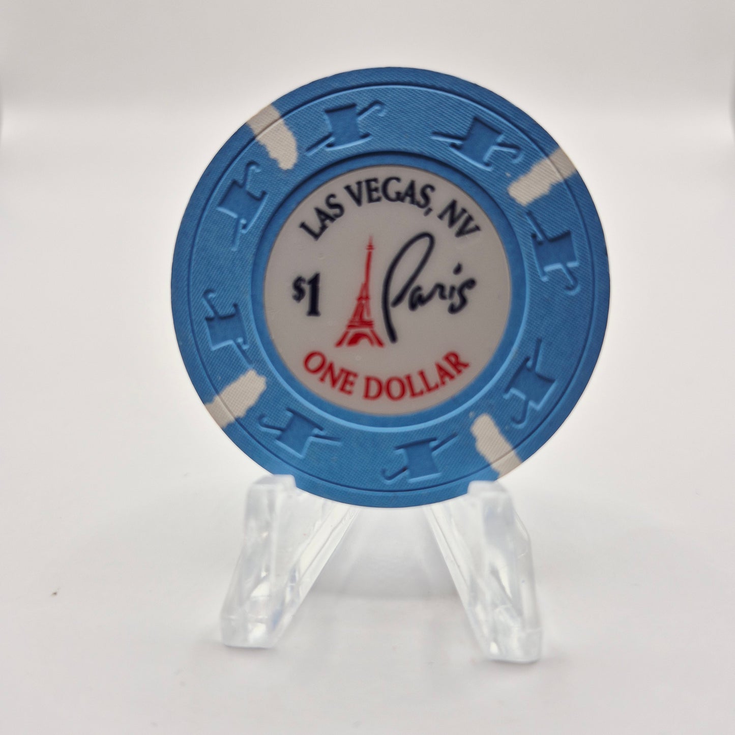 Paris Casino Las Vegas NV 2008 $1 Casino Chip E8204