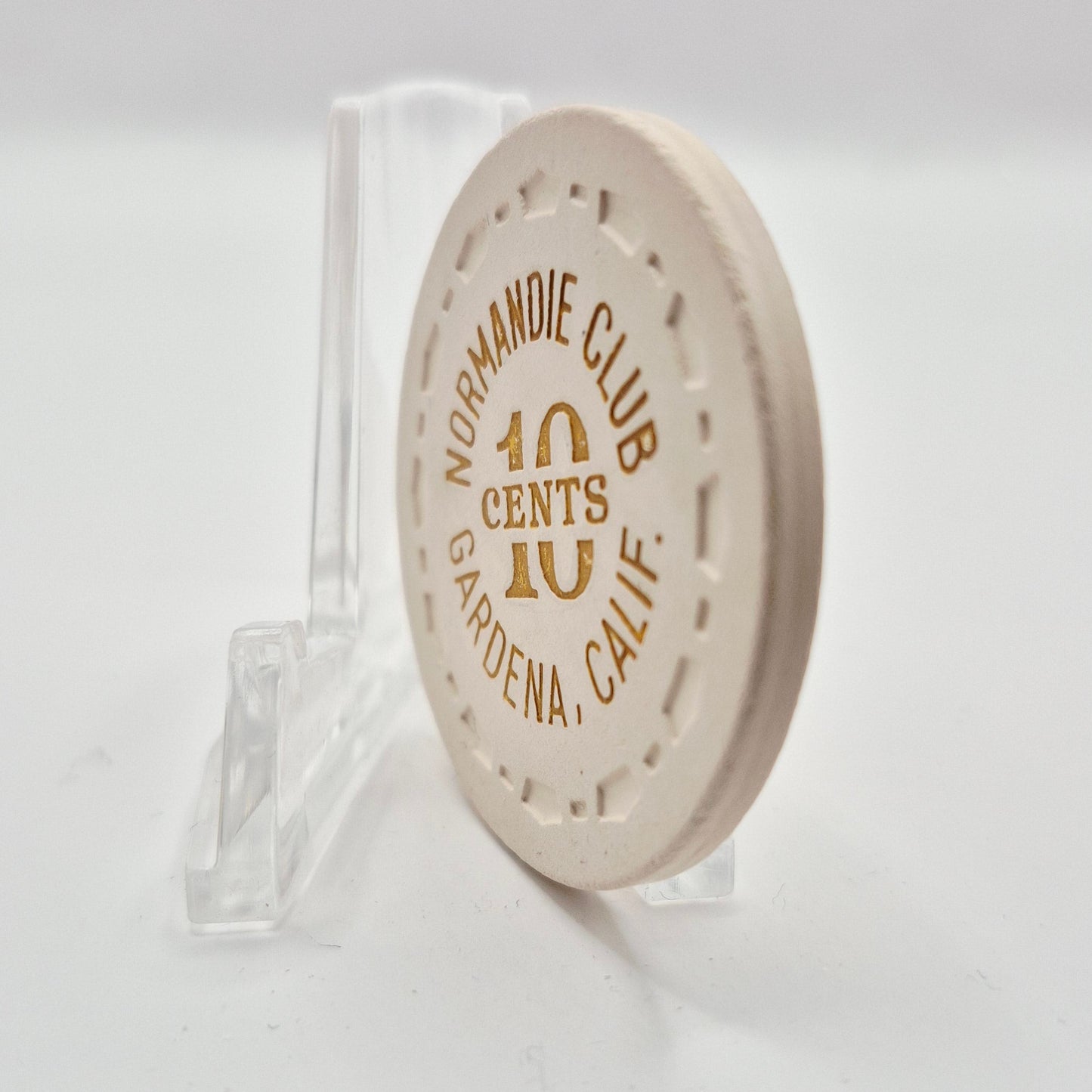 Normandie Club Gardena California $0.10 Casino Chip