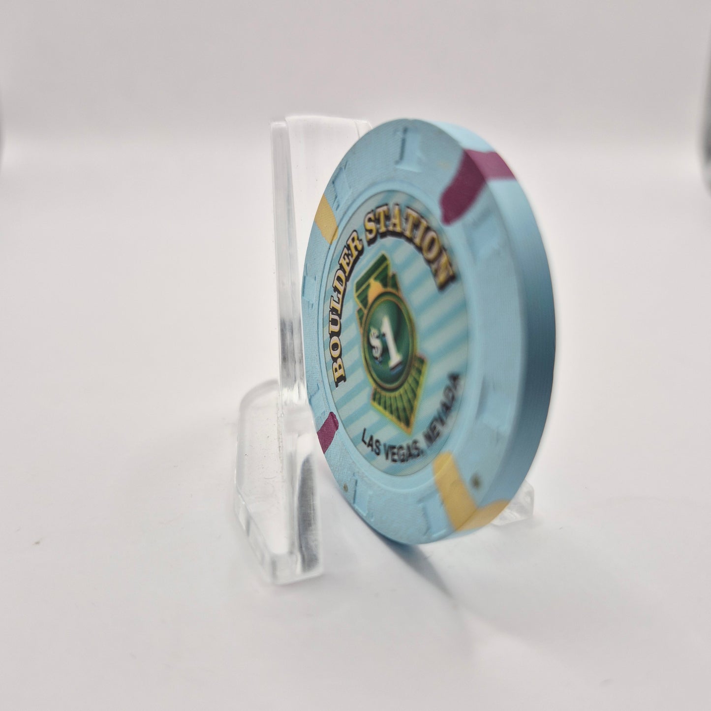 Boulder Station Casino Las Vegas Nevada 2005 $1 Casino Chip E4896