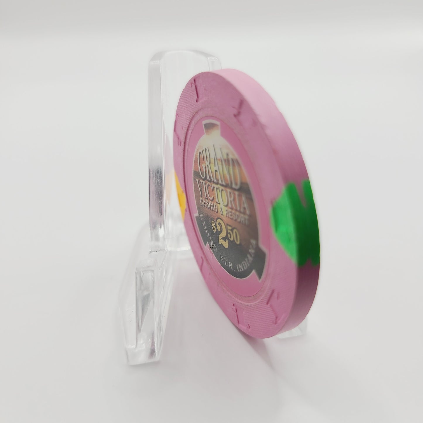 Grand Victoria riverboat casino Rising Sun Indiana $2.50 Casino chip