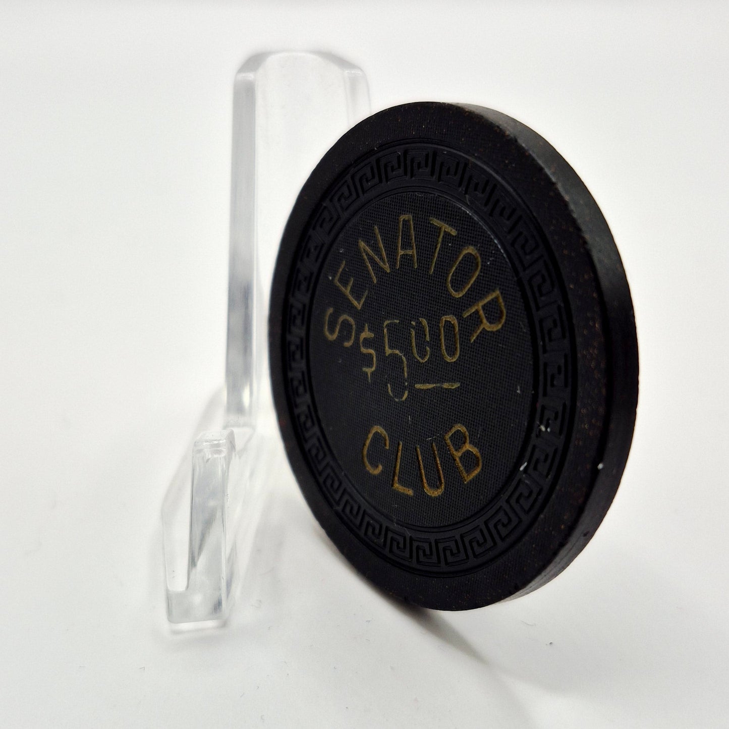 Senator Club Casino Carson City Nevada 1955 $5 Casino Chip V9741