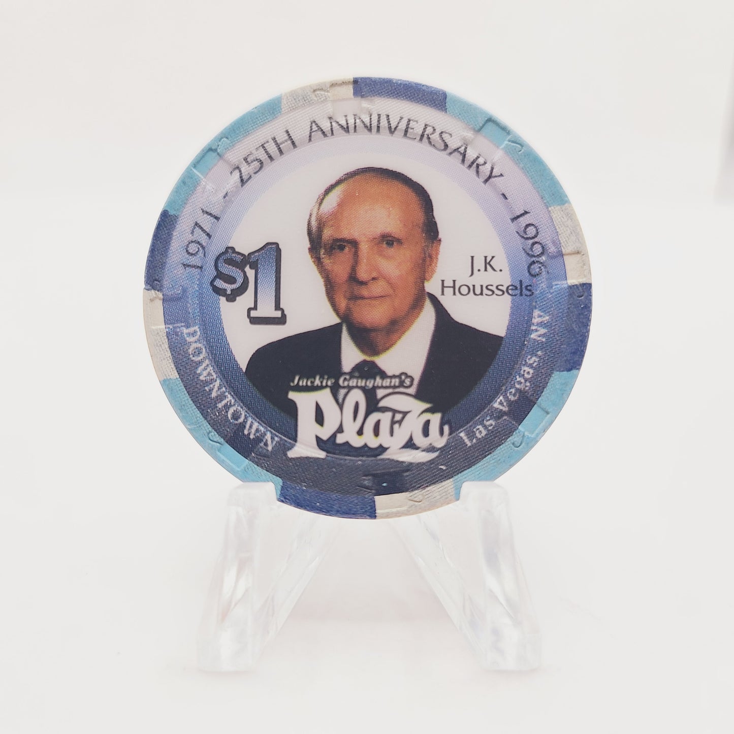 Jackie Gaughan's Hotel Casino Las Vegas Nevada "25th Anniversary" $1 Casino Chip N2646 *JK Houssels