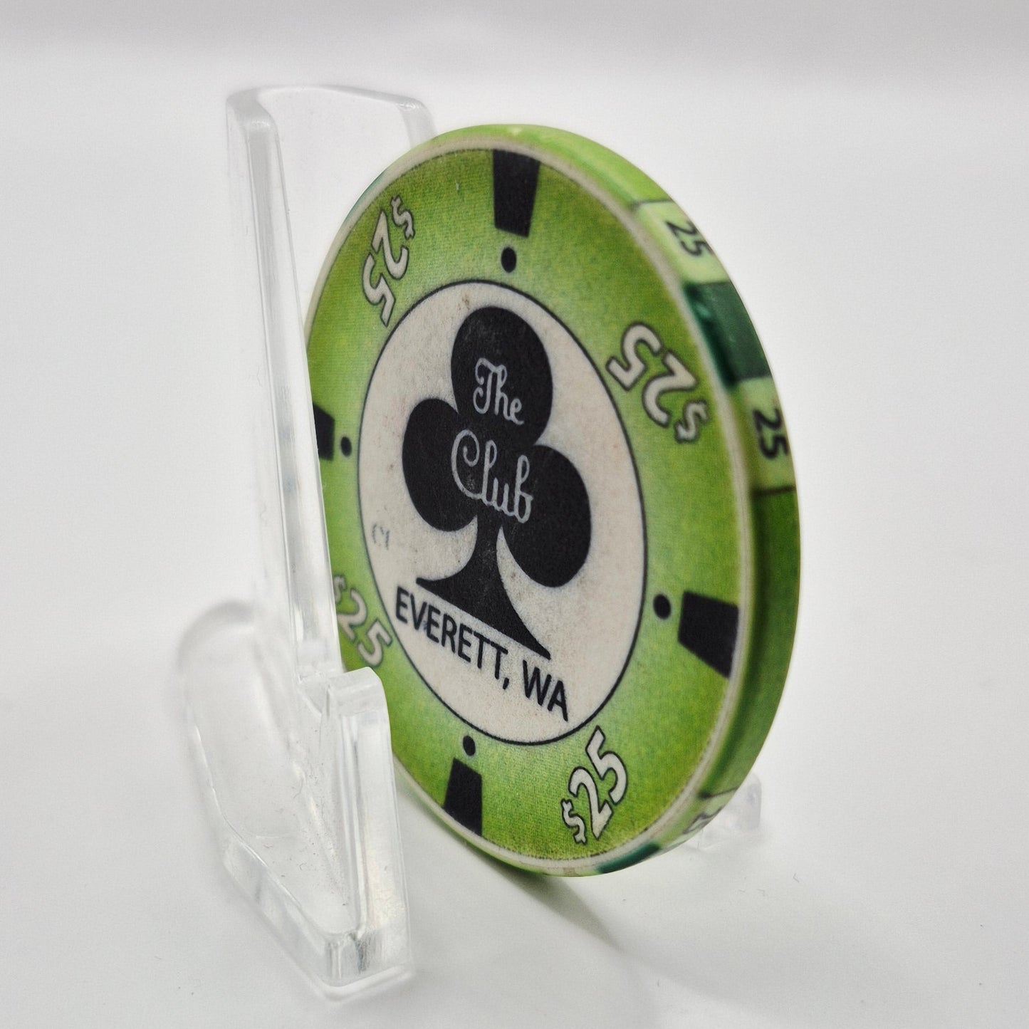 The Club Casino Card Room Everett Washington $25 Casino Chip