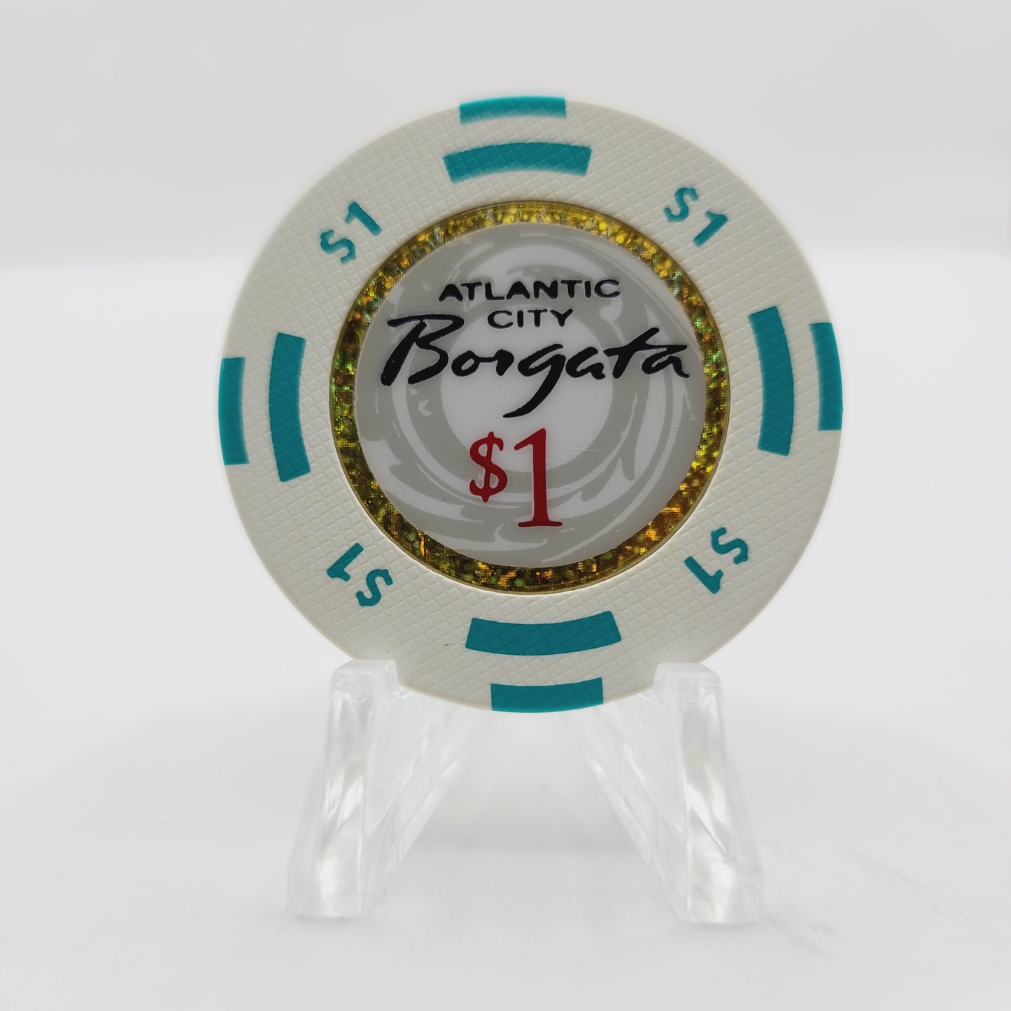Borgata Casino Atlantic City New Jersey $1 Casino Chip (Textured)