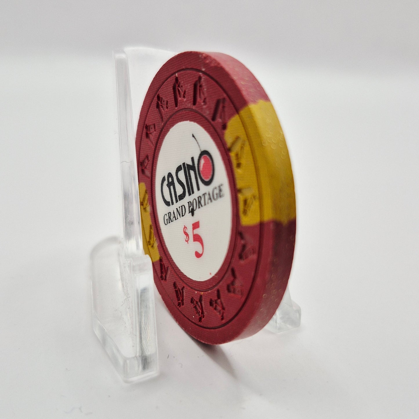 Grand Portage Lodge Casino Grand Portage Minnesota $5 Casino Chip *UNC