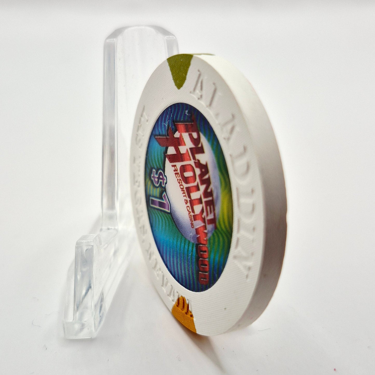 Aladdin Hotel "Planet Hollywood "Casino Las Vegas NV 2005 $1 Casino Chip E5142