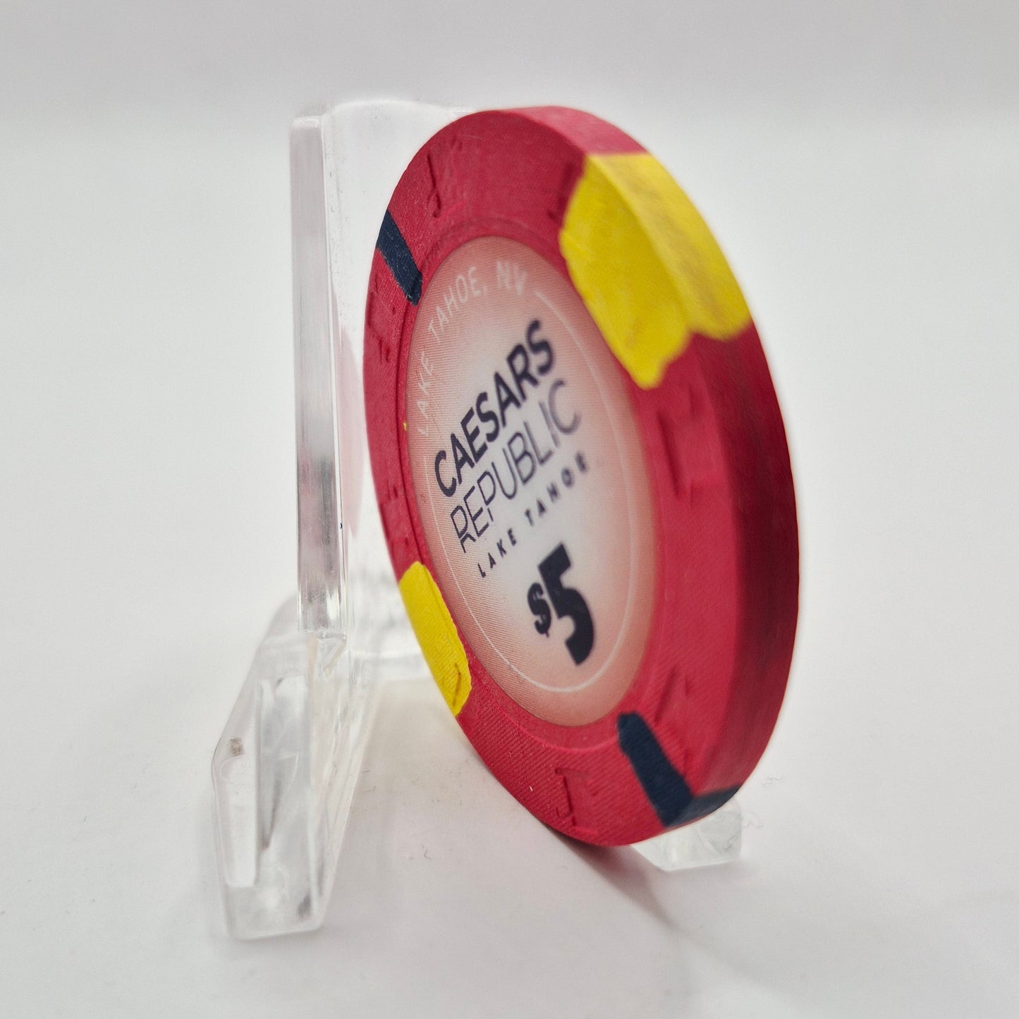 Caesar's Republic Hotel Casino Lake Tahoe Nevada 2025 $5 Casino Chip